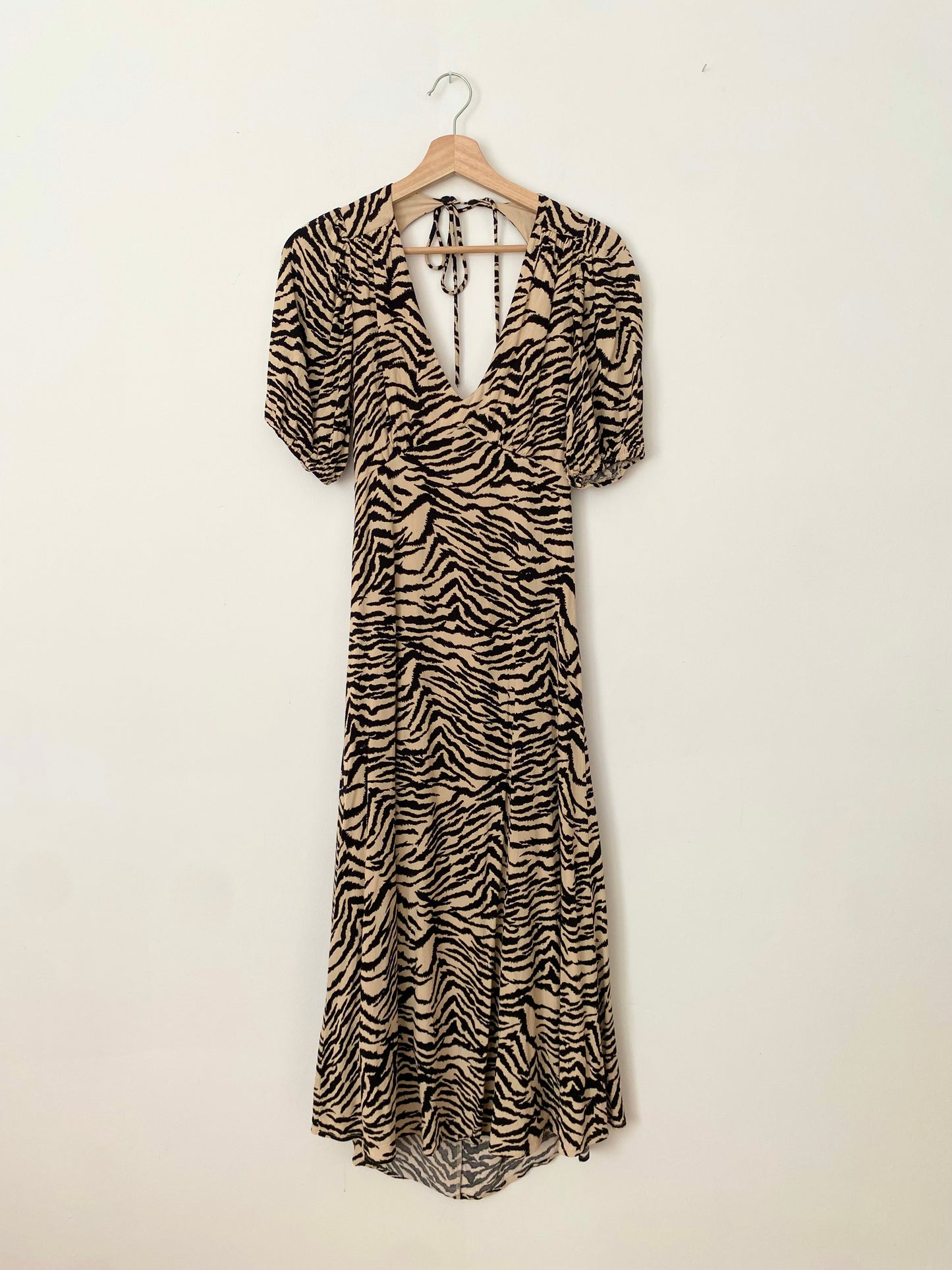 DISSH open back zebra maxi dress S/M