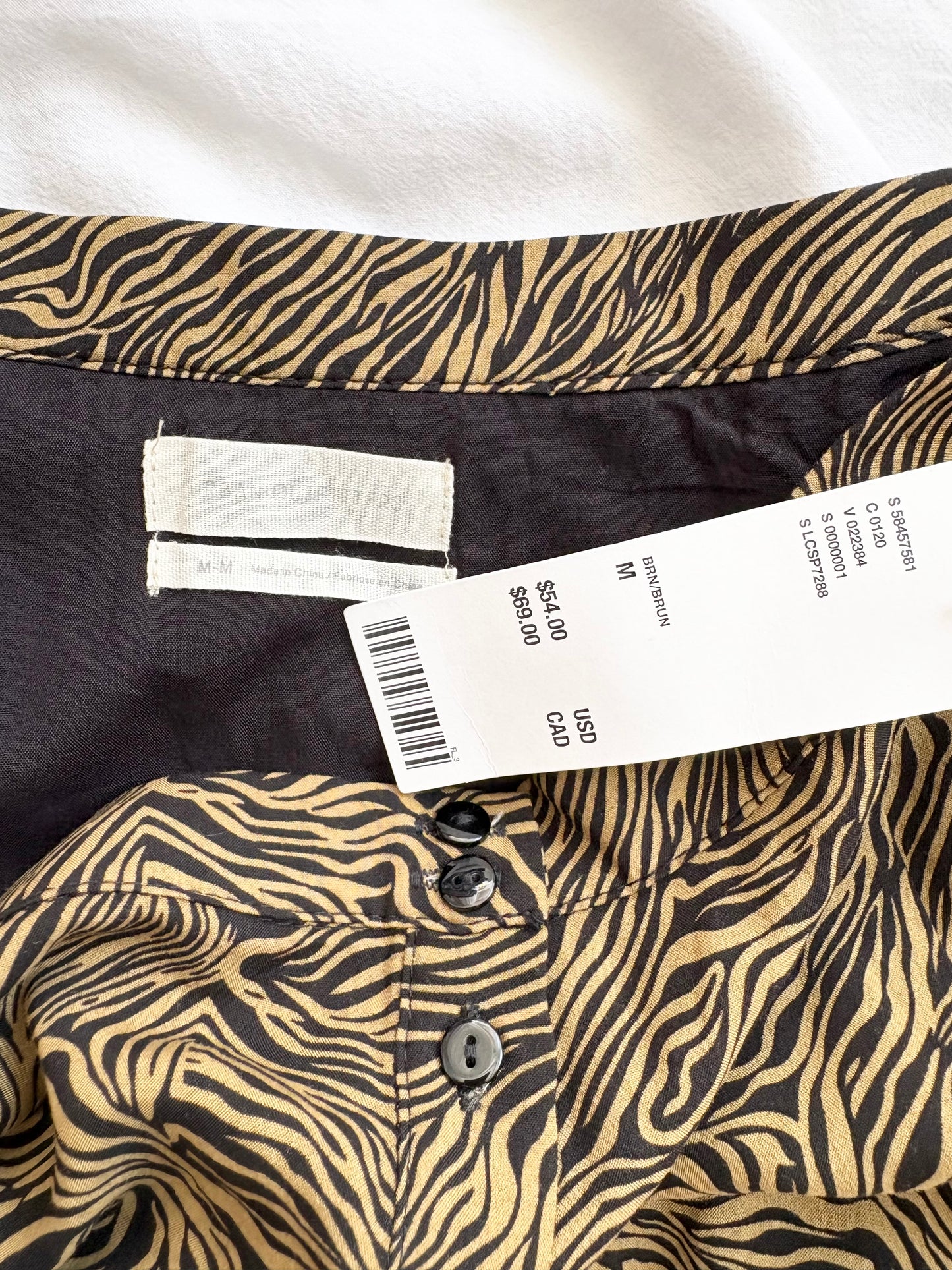 Mini-jupe Urban Outfitters zèbre Taille M