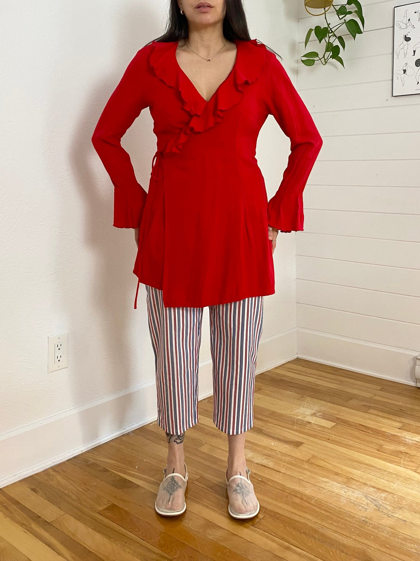 Pantalon court à rayures Deadstock Taille 28/29