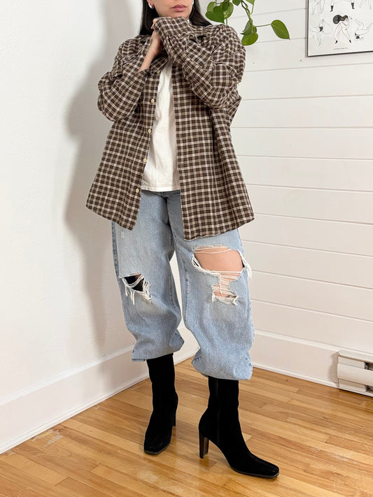 Chemise à carreaux Hugo Boss Y2K, taille L