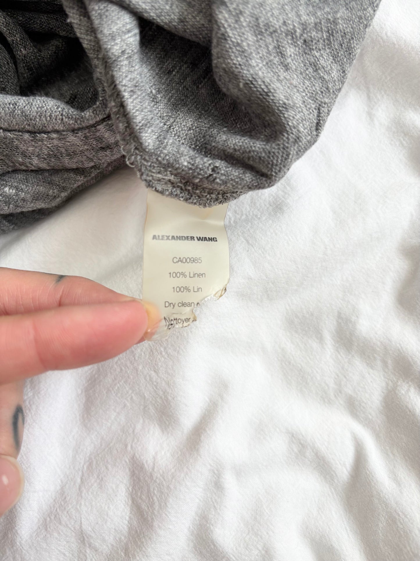 T.Alexander Wang linen sleeveless maxi dress Medium