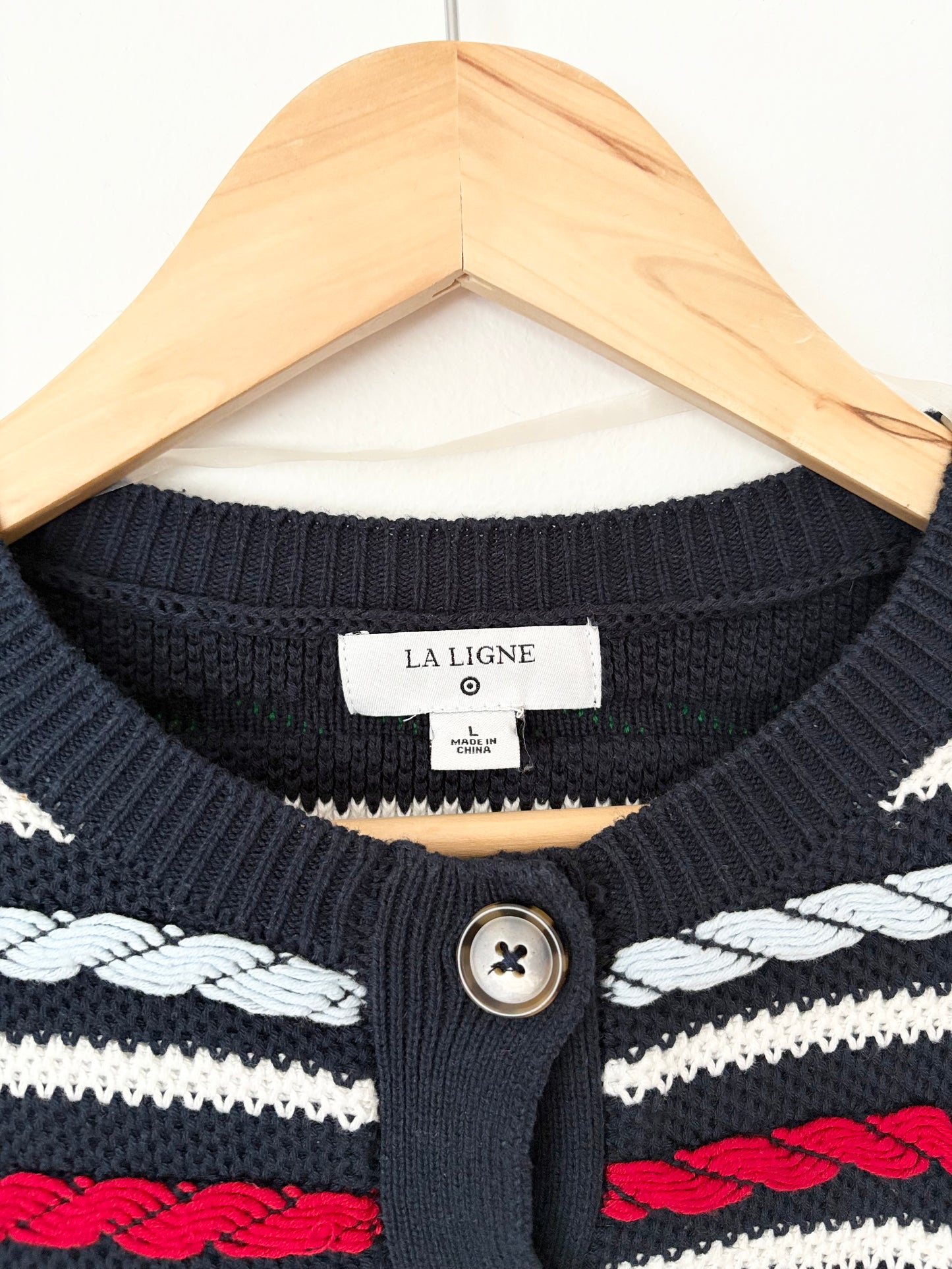 La Ligne  X Target rainbow textured cardigan Large