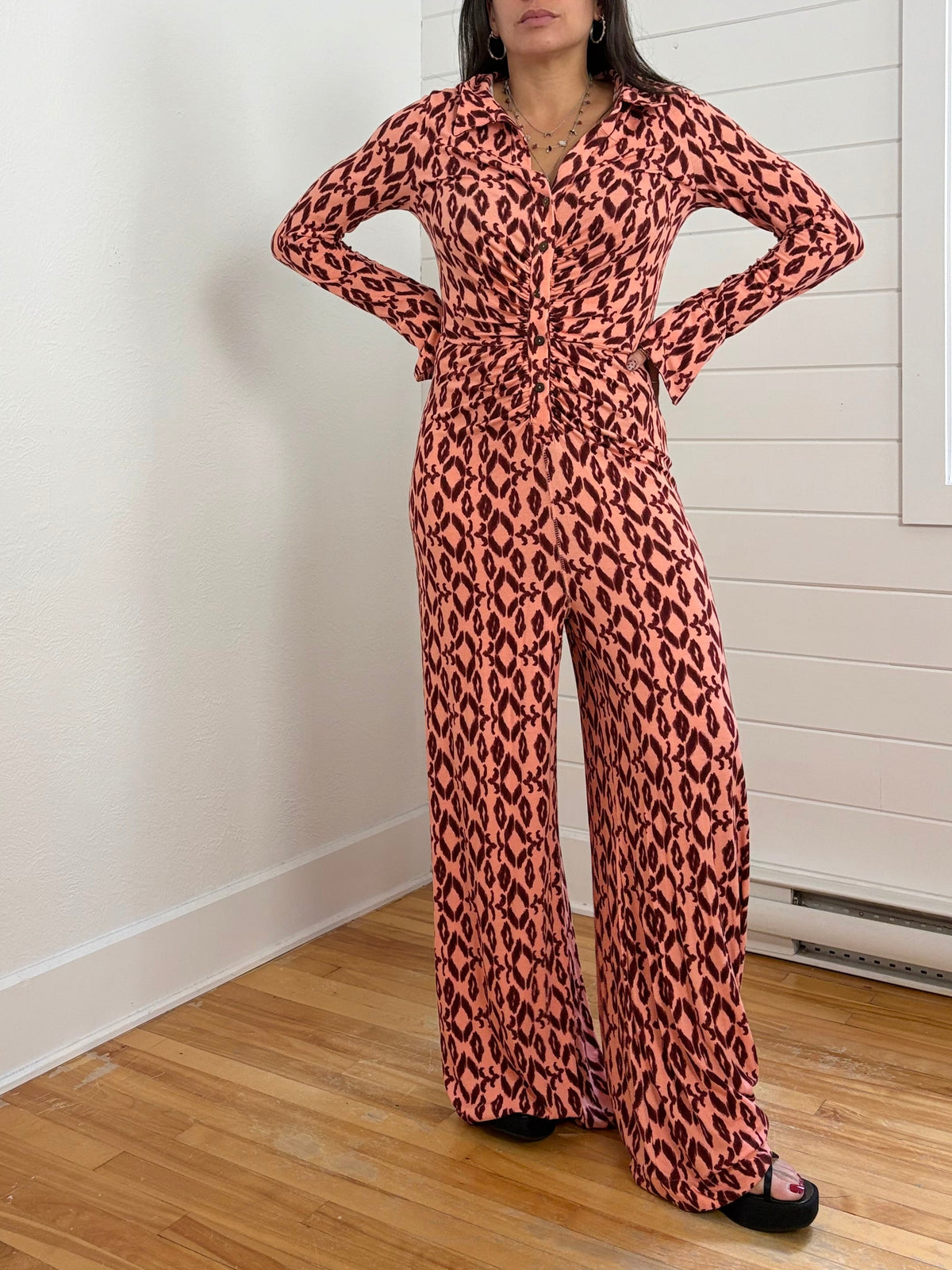 Free People Shayla wide leg jumpsuit Medium