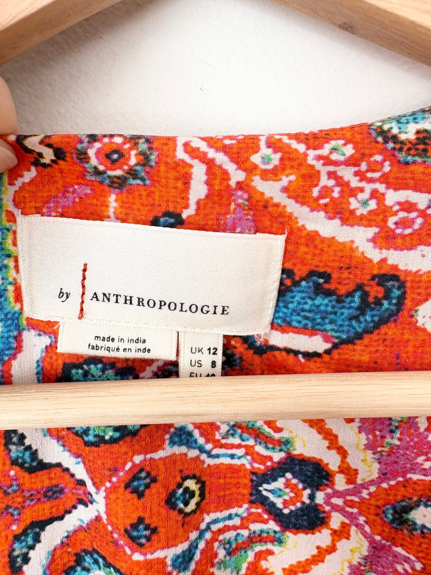 Anthropologie floral printed maxi dress Medium