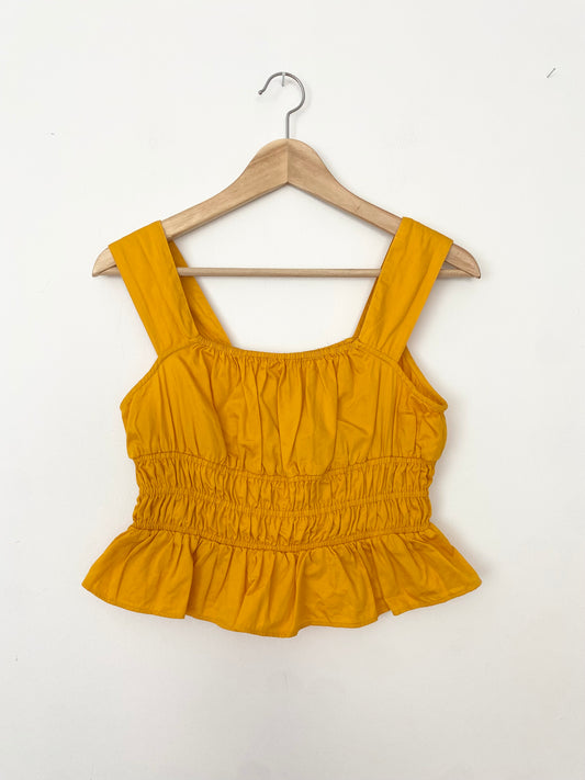 Avec les filles tiered ruched top XS