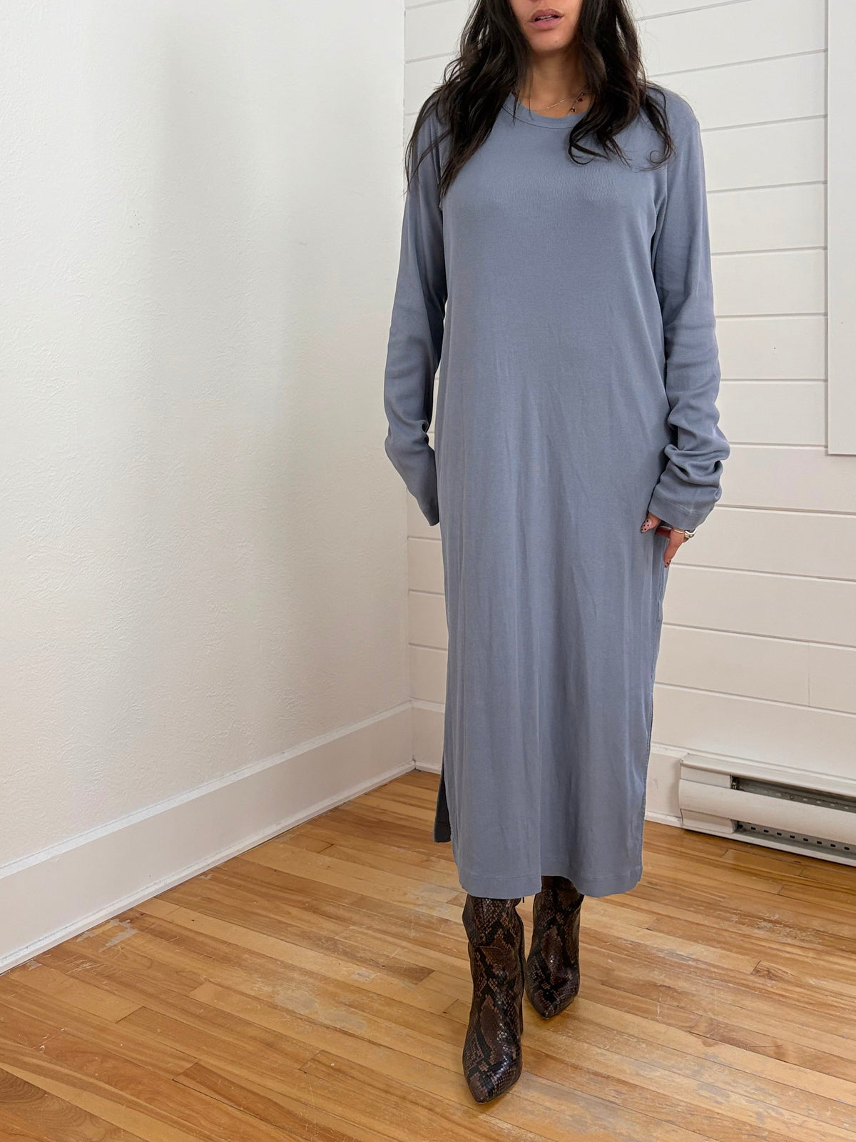 Robe longue côtelée COS Taille L