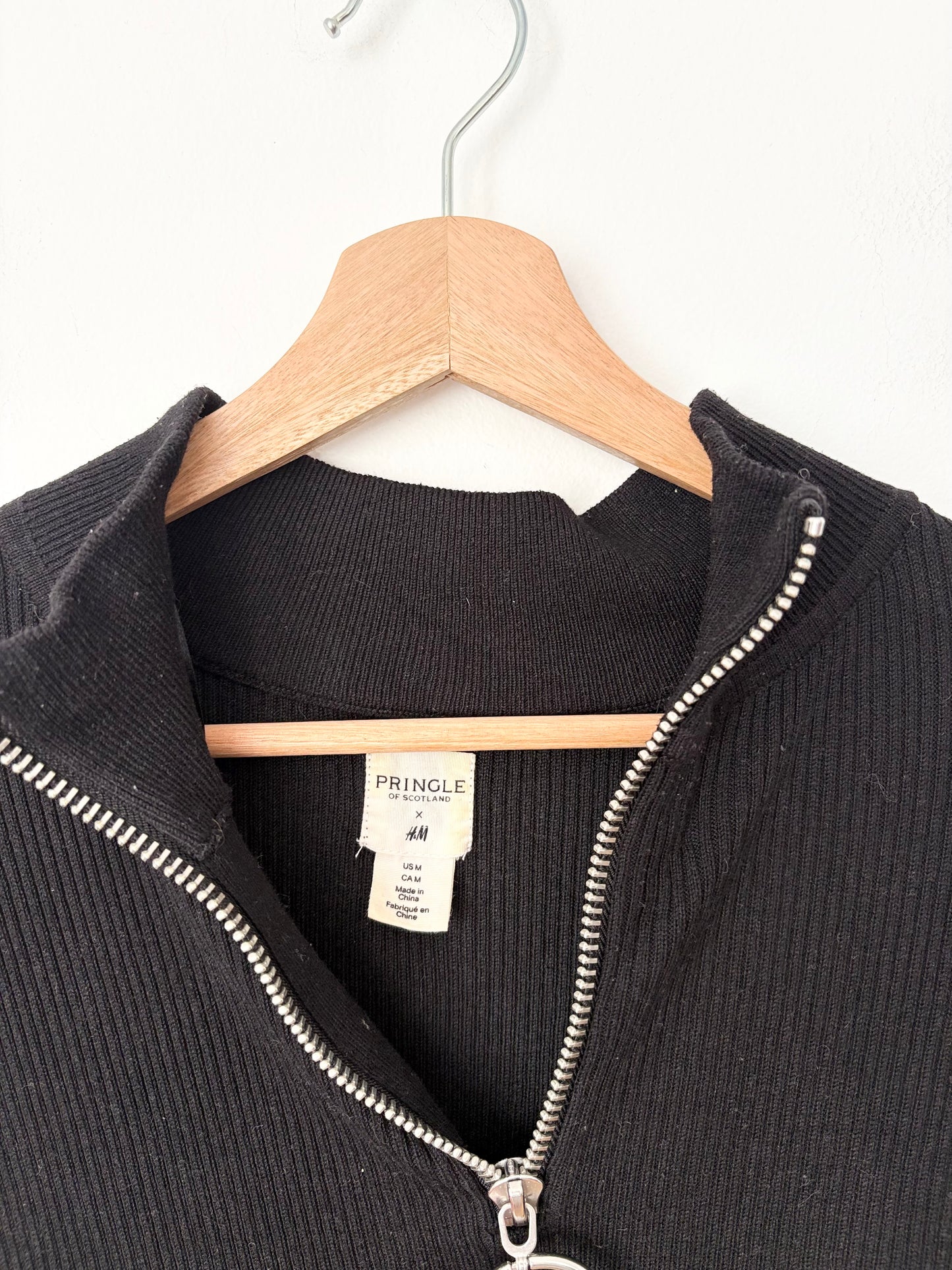 Robe midi côtelée Pringles of Scotland X H&M, taille M