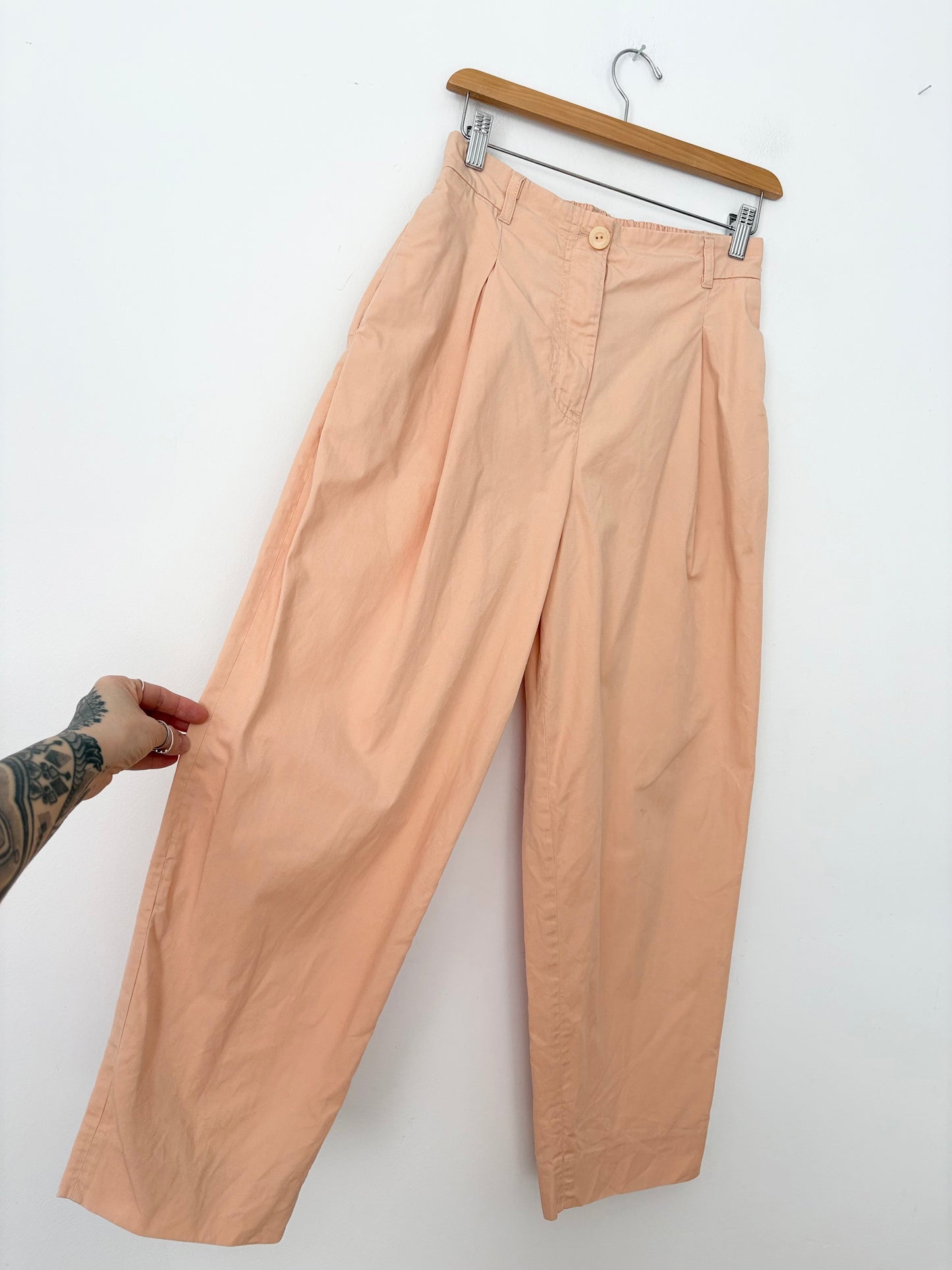 COS peach tapered balloon pants Small