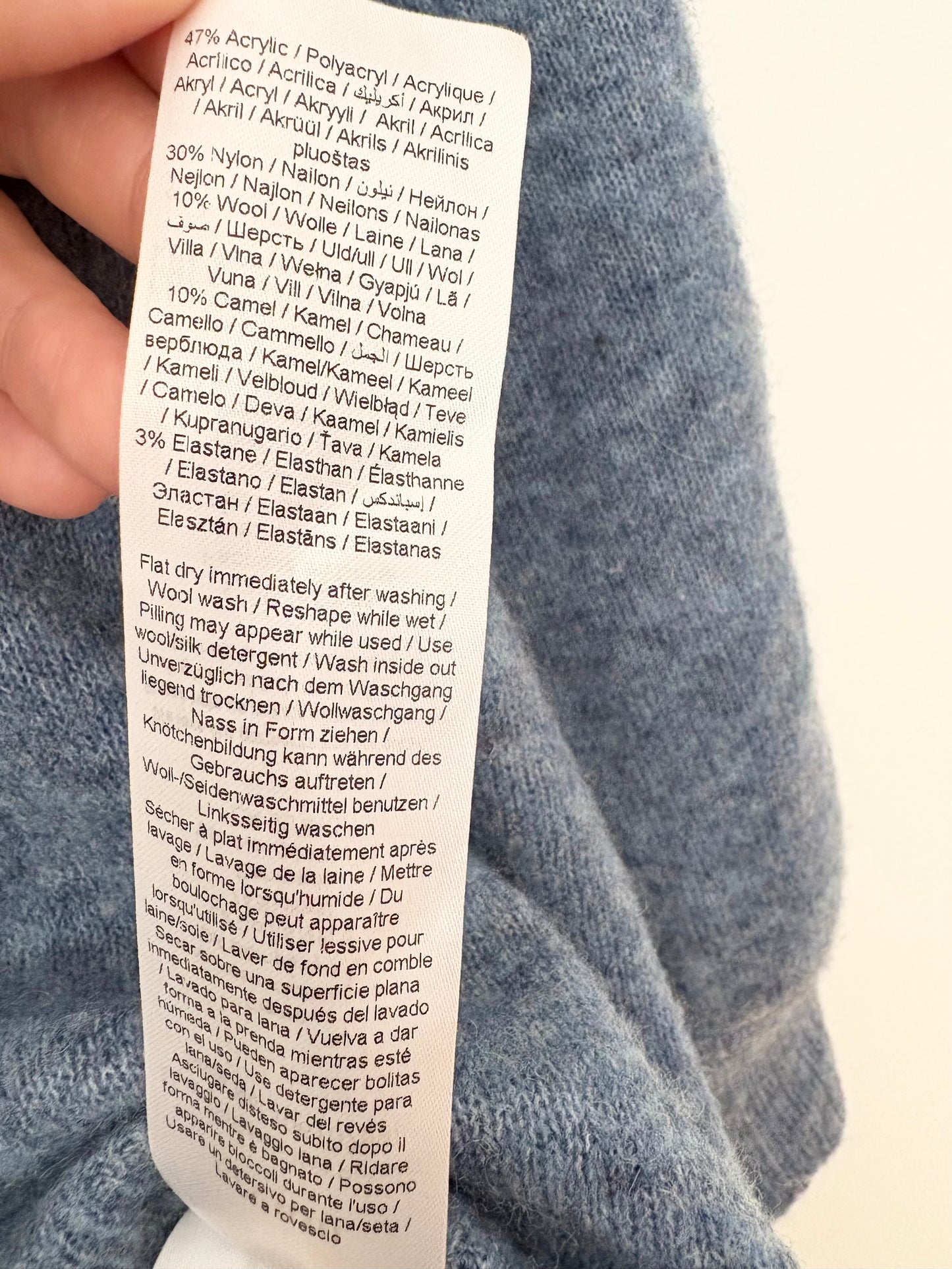 Pull Cream Fionas à col roulé, taille L