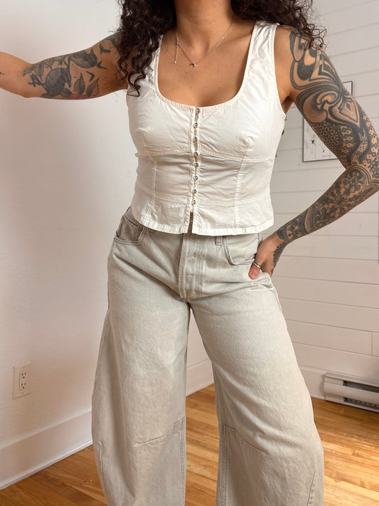 Free People Sally corset top Medium