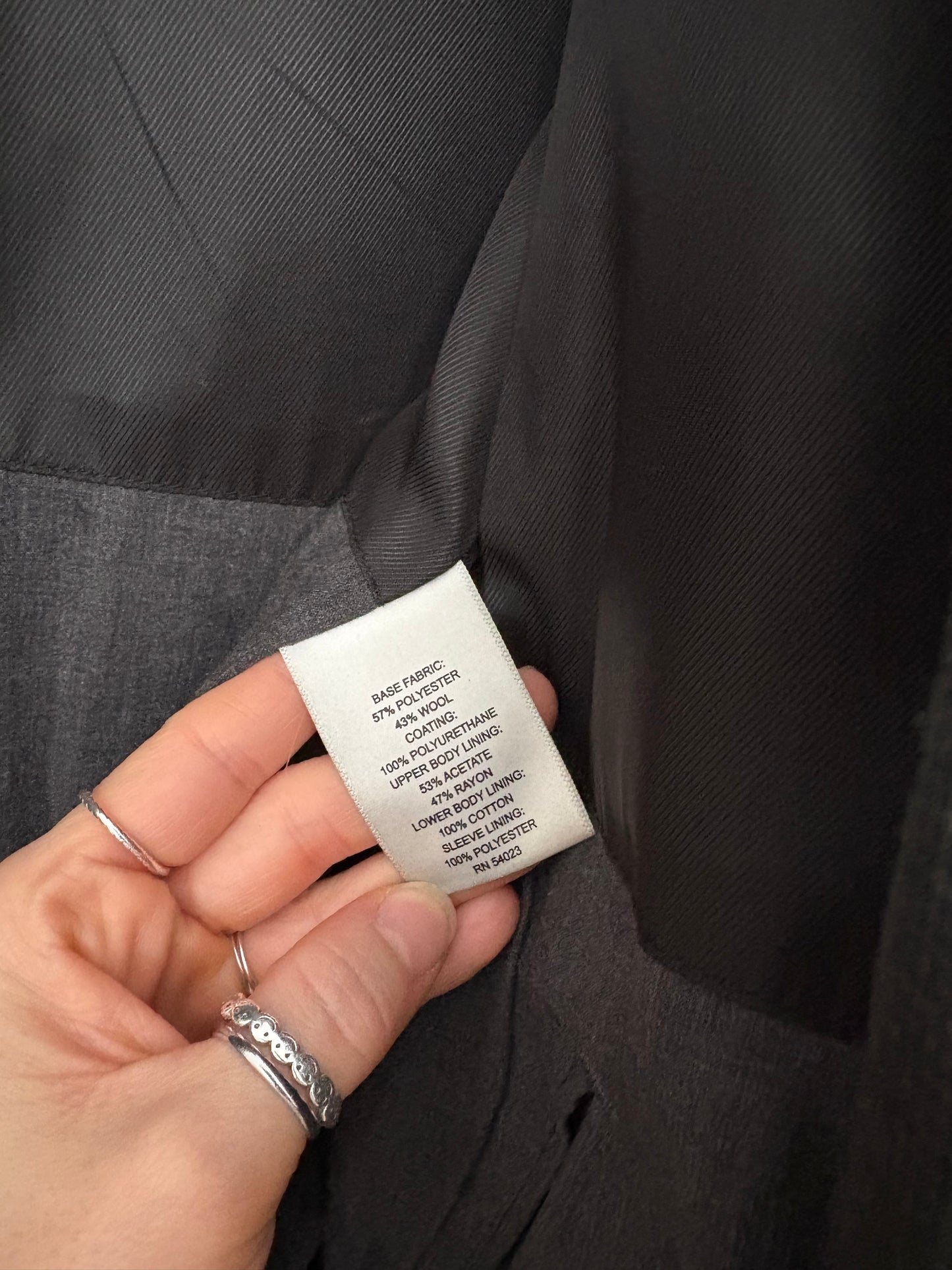 Trench-coat mi-long en laine mélangée Banana Republic, taille XL