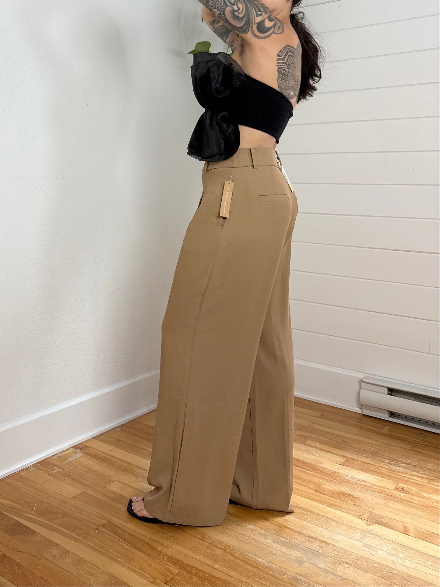 Top bustier en organza Zara S-L