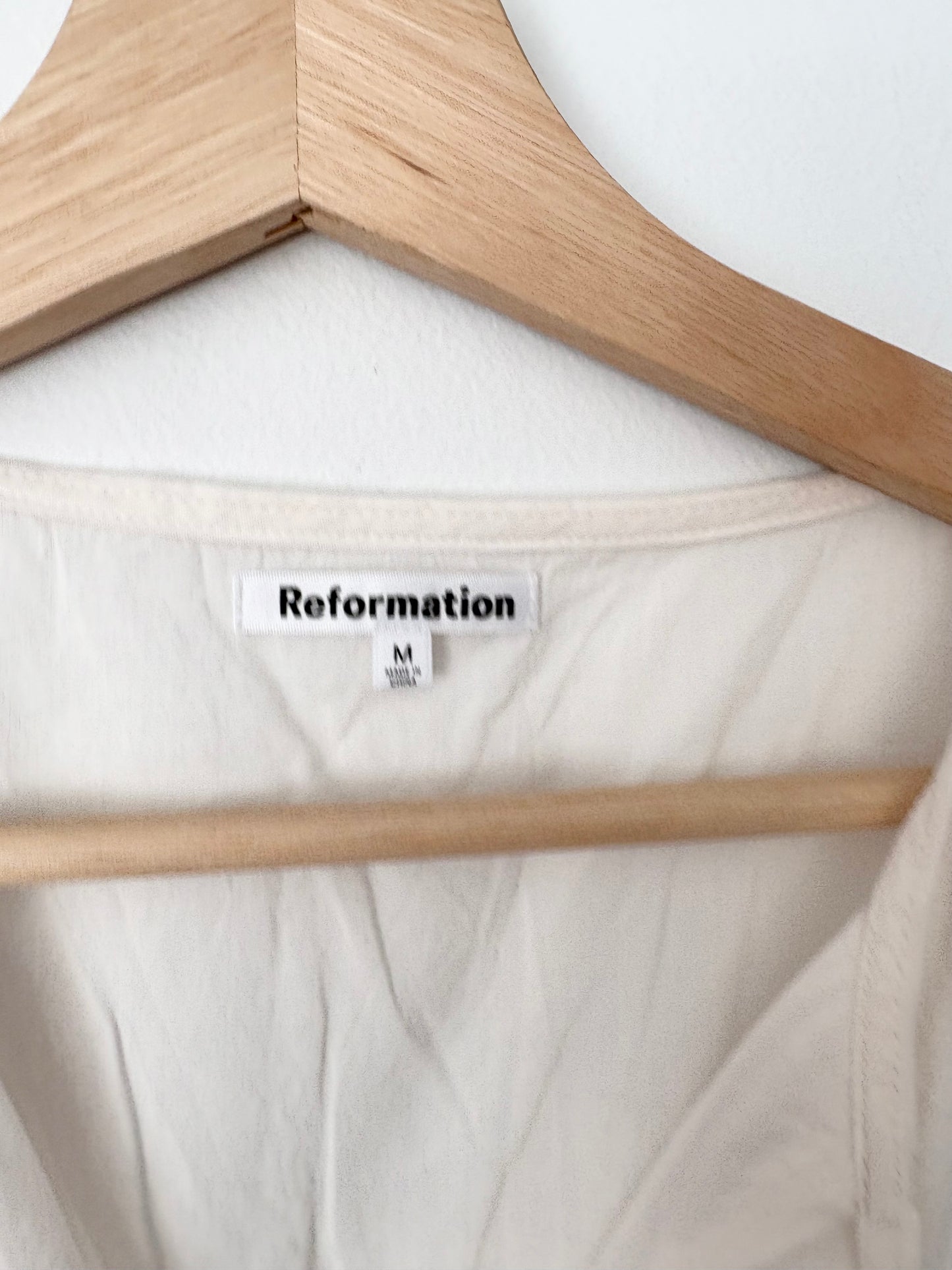 Haut Reformation à bordure en dentelle Taille M