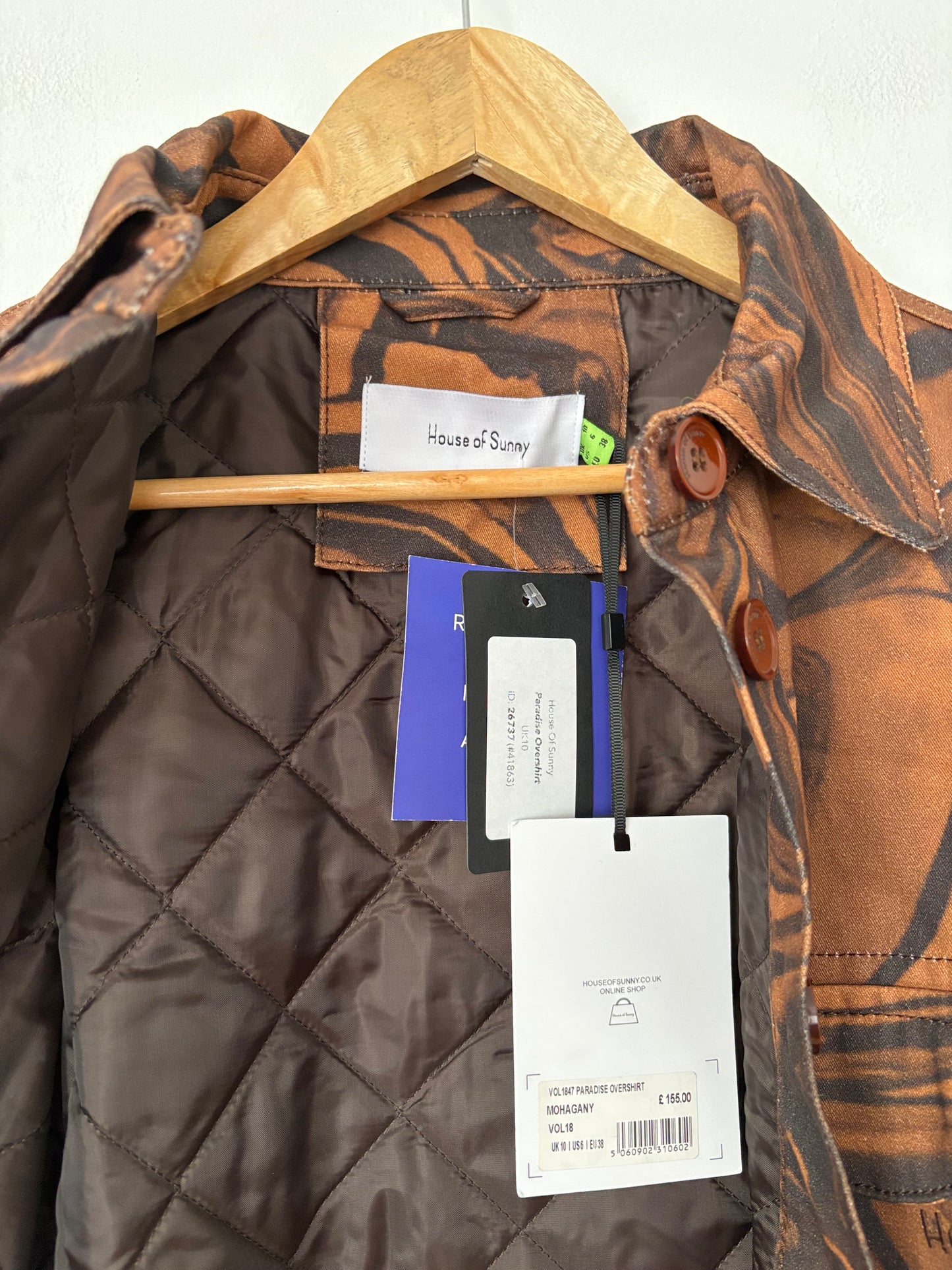 House of Sunny paradise quilted jacket M/L