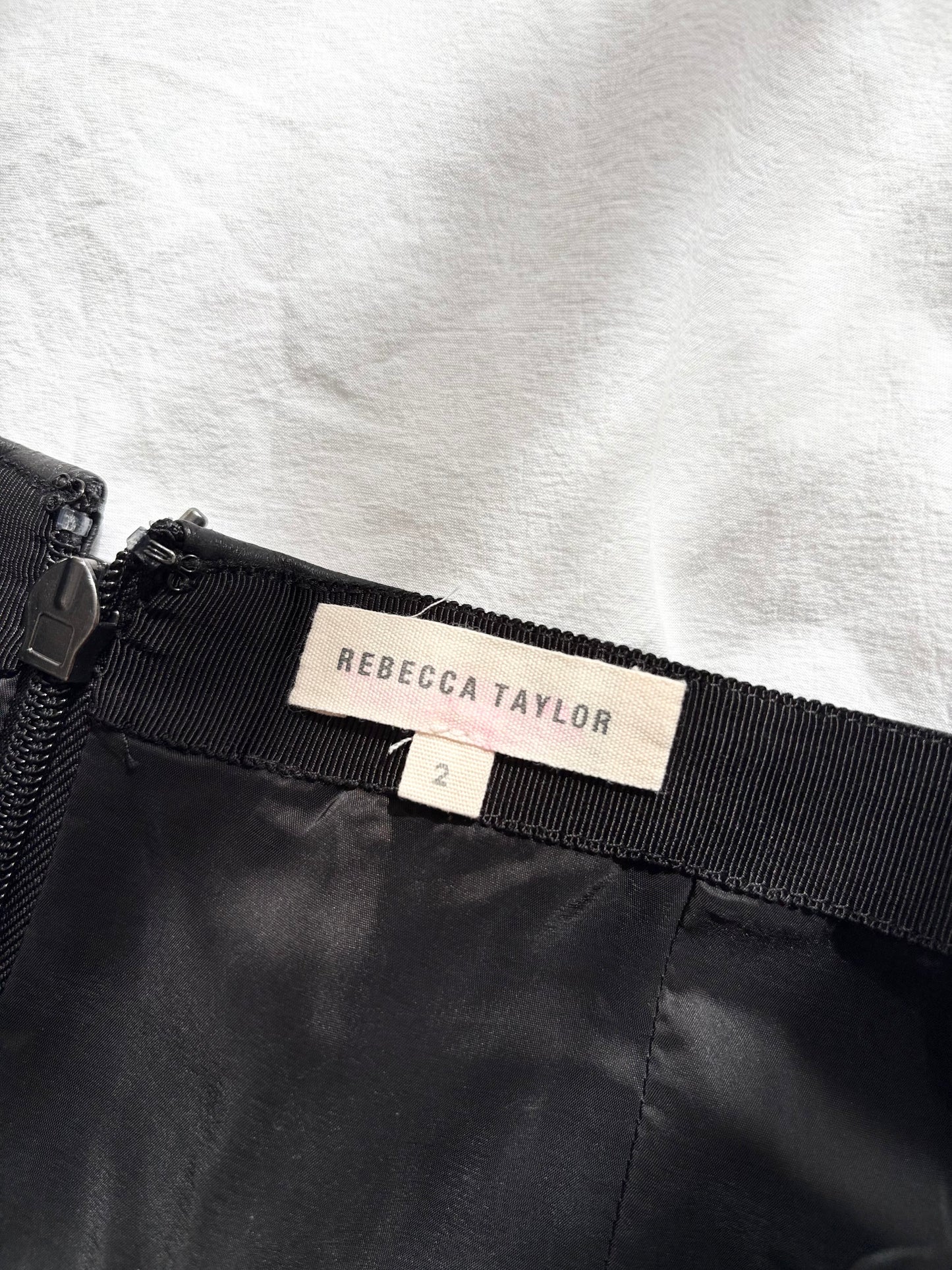 Rebecca Taylor vegan leather mini skirt W26/27