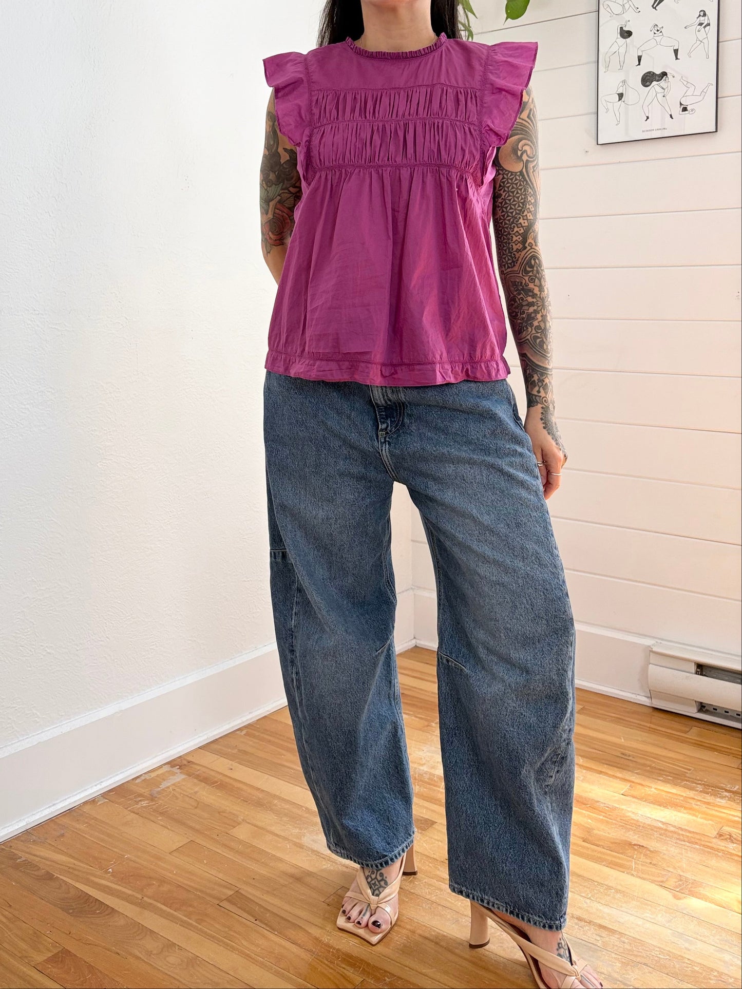 Rails Filomena top in berry Medium