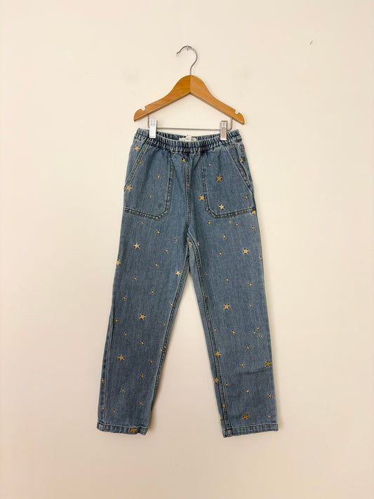 Boden star embroidered jeans 9Y