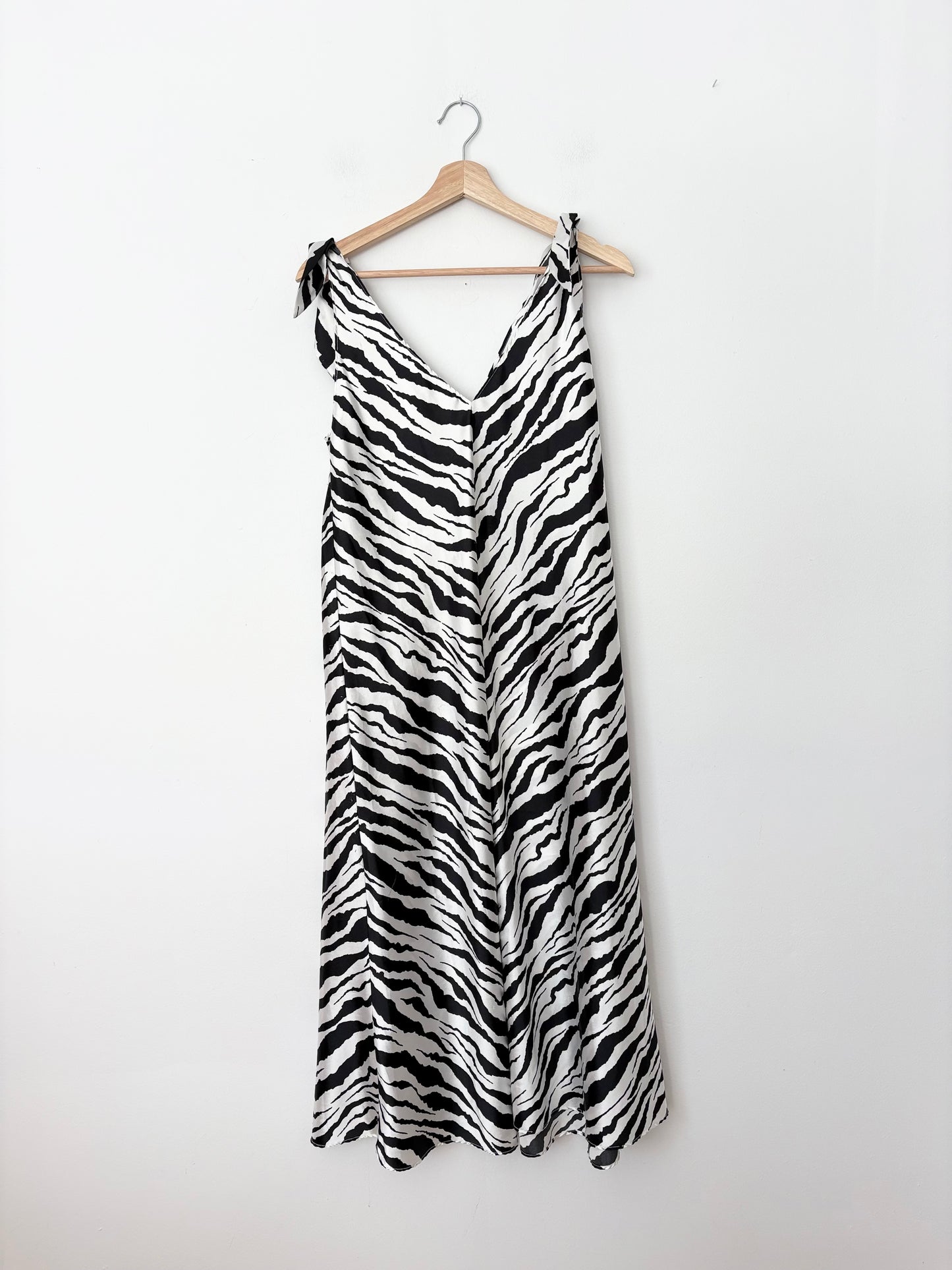 Vintage Bob Mackie zebra midi dress S/M