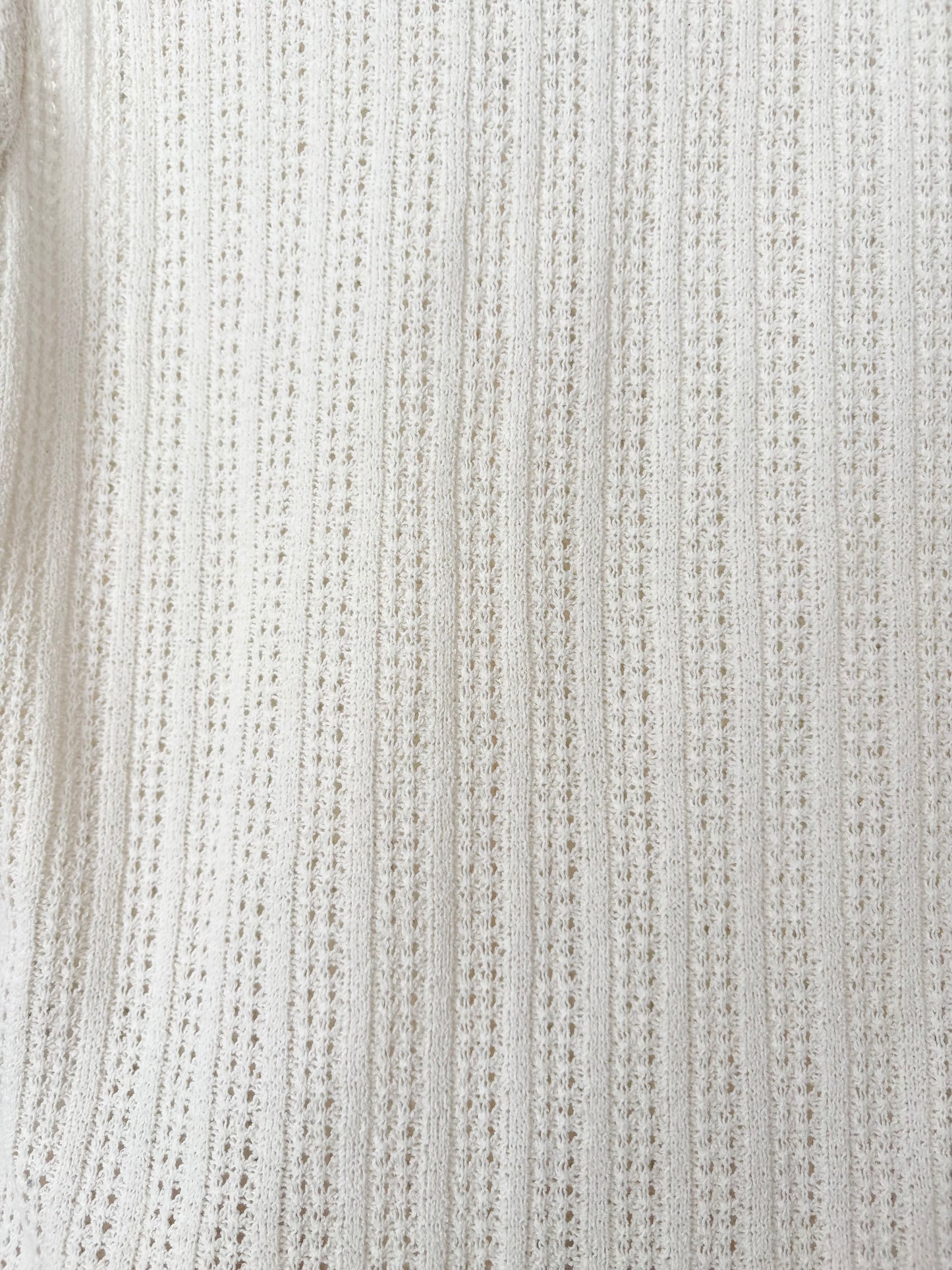 Gilet sans manches en tricot crocheté à col en V Madewell, taille S