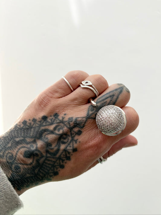 Noir NYC silver honey ring