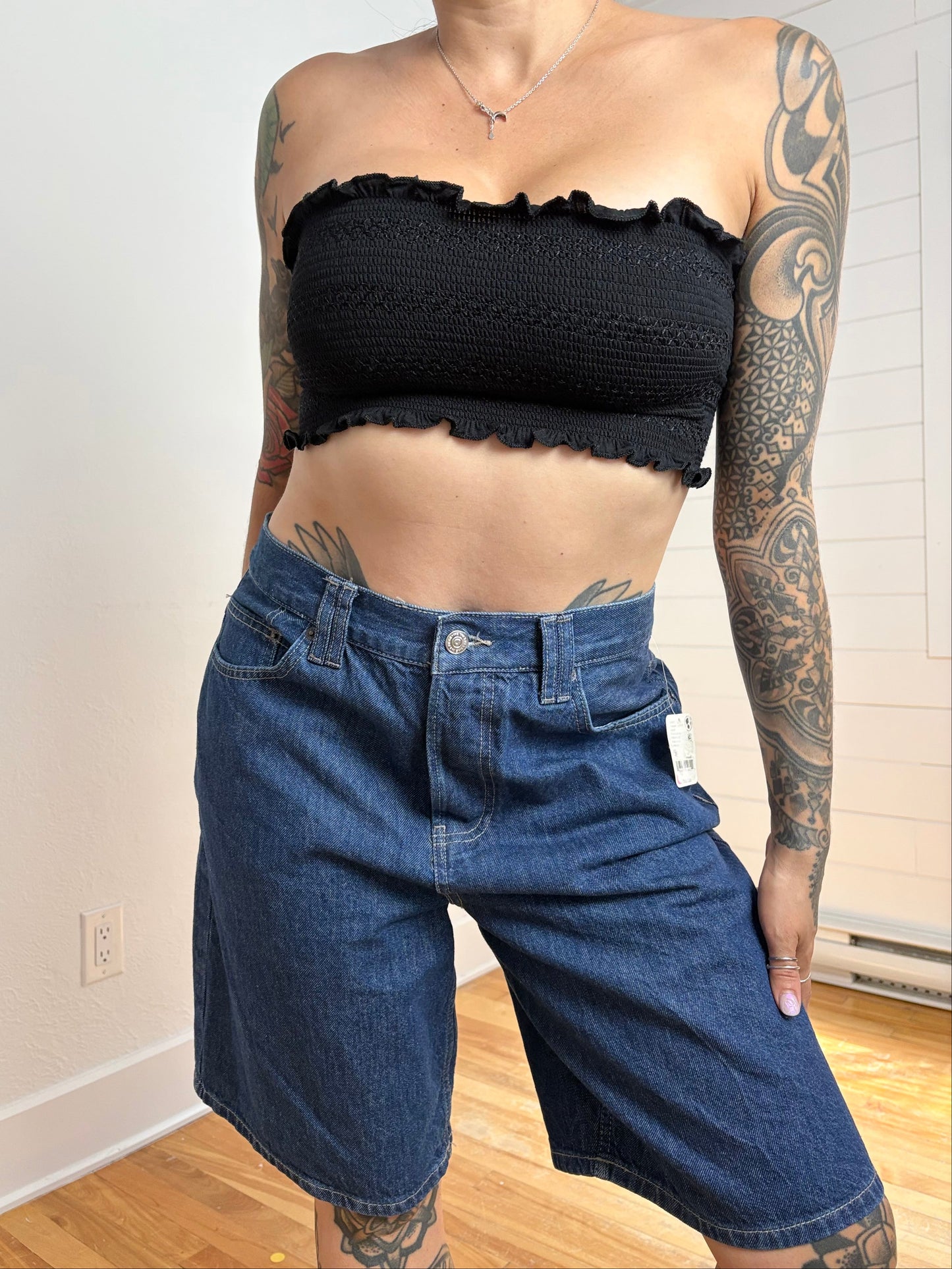 Silence + Noice haut bandeau ruché S/M