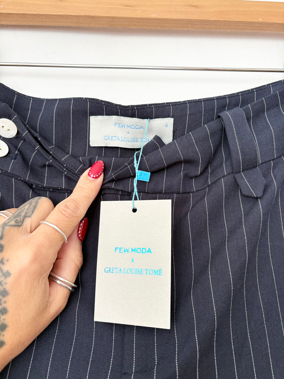 Pantalon rayé Jenny Few Moda X Greta Louise Tomé S/M