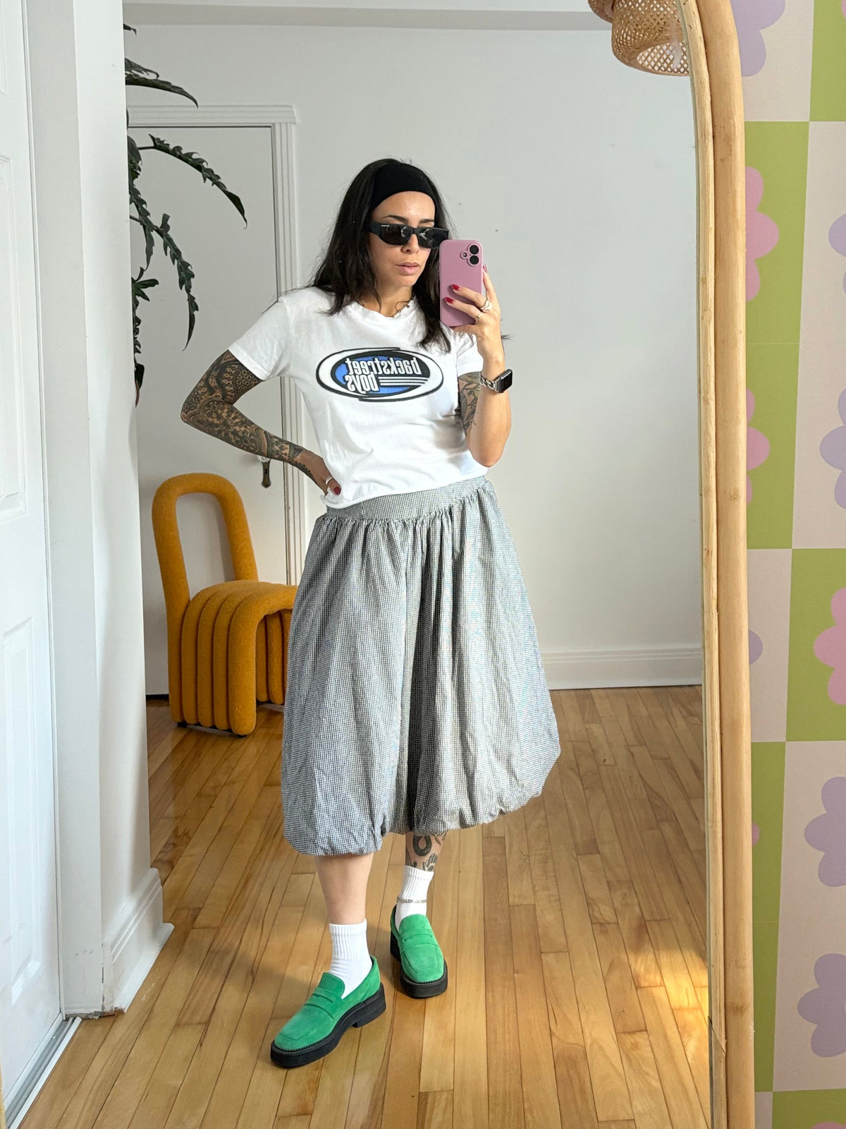 Backstreet boys raw hem crop tee Medium