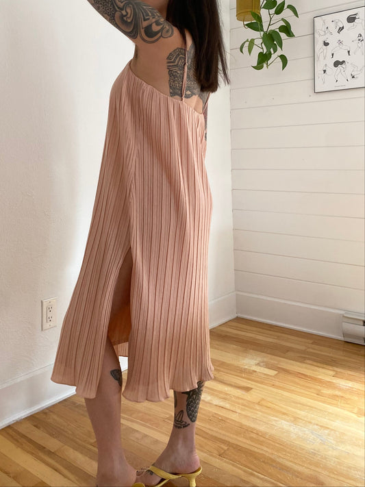 NBD pleated midi dress Small