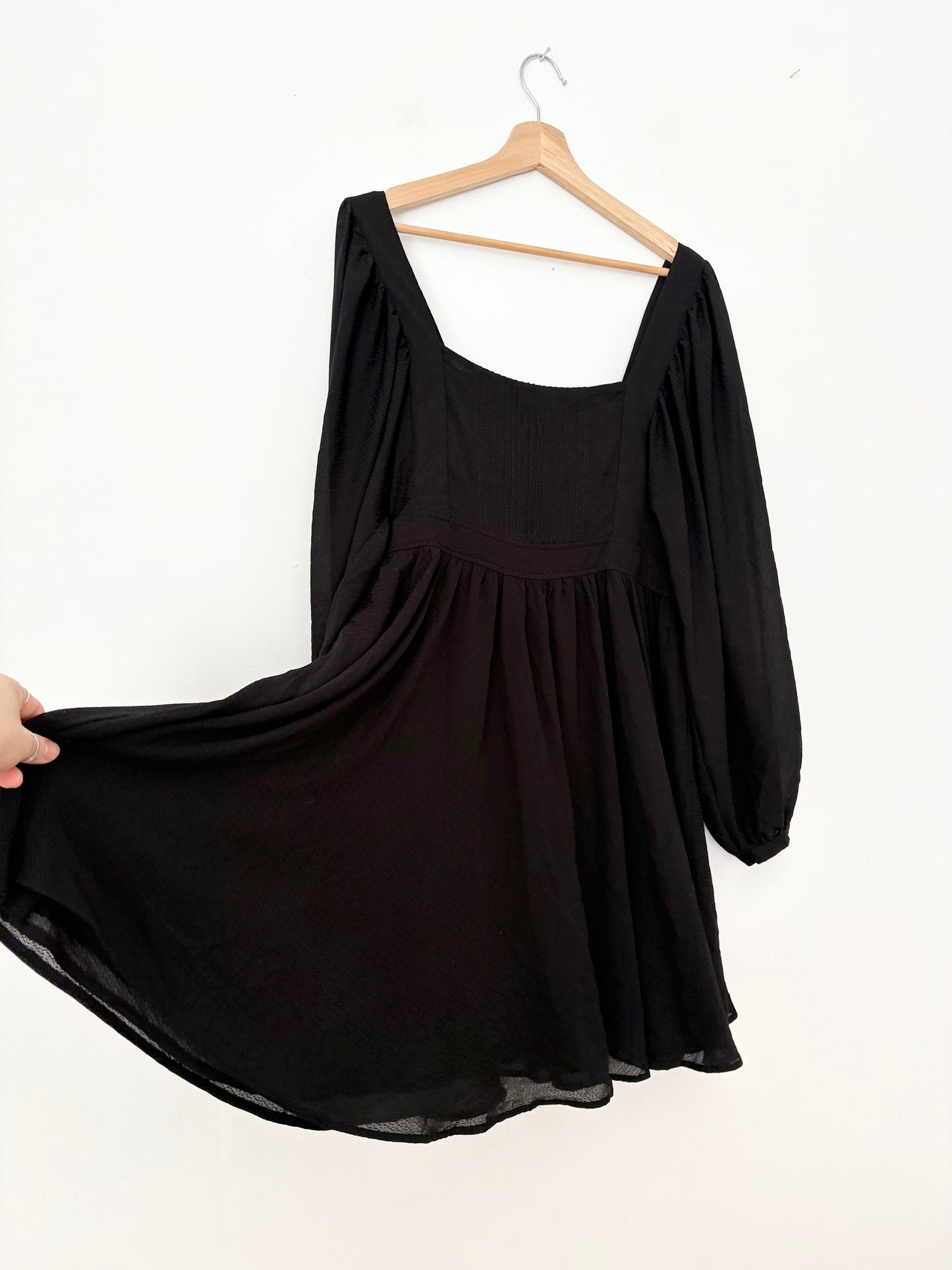 Mango chiffon babydoll dress XL