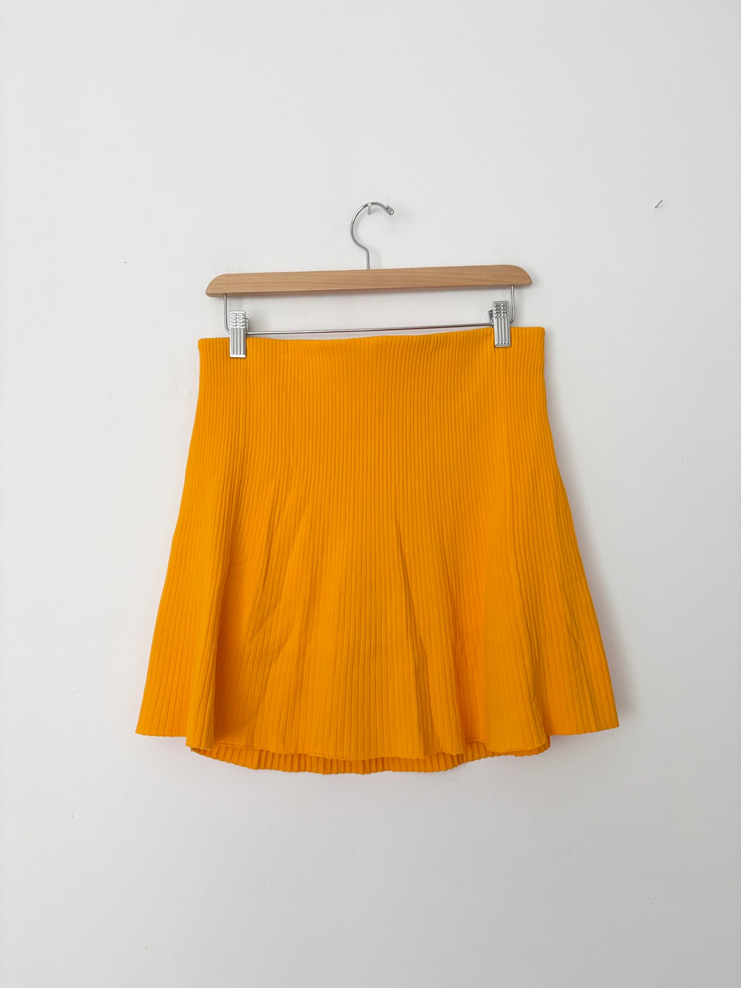 Sandro Paris ribbed knit mini skirt Large