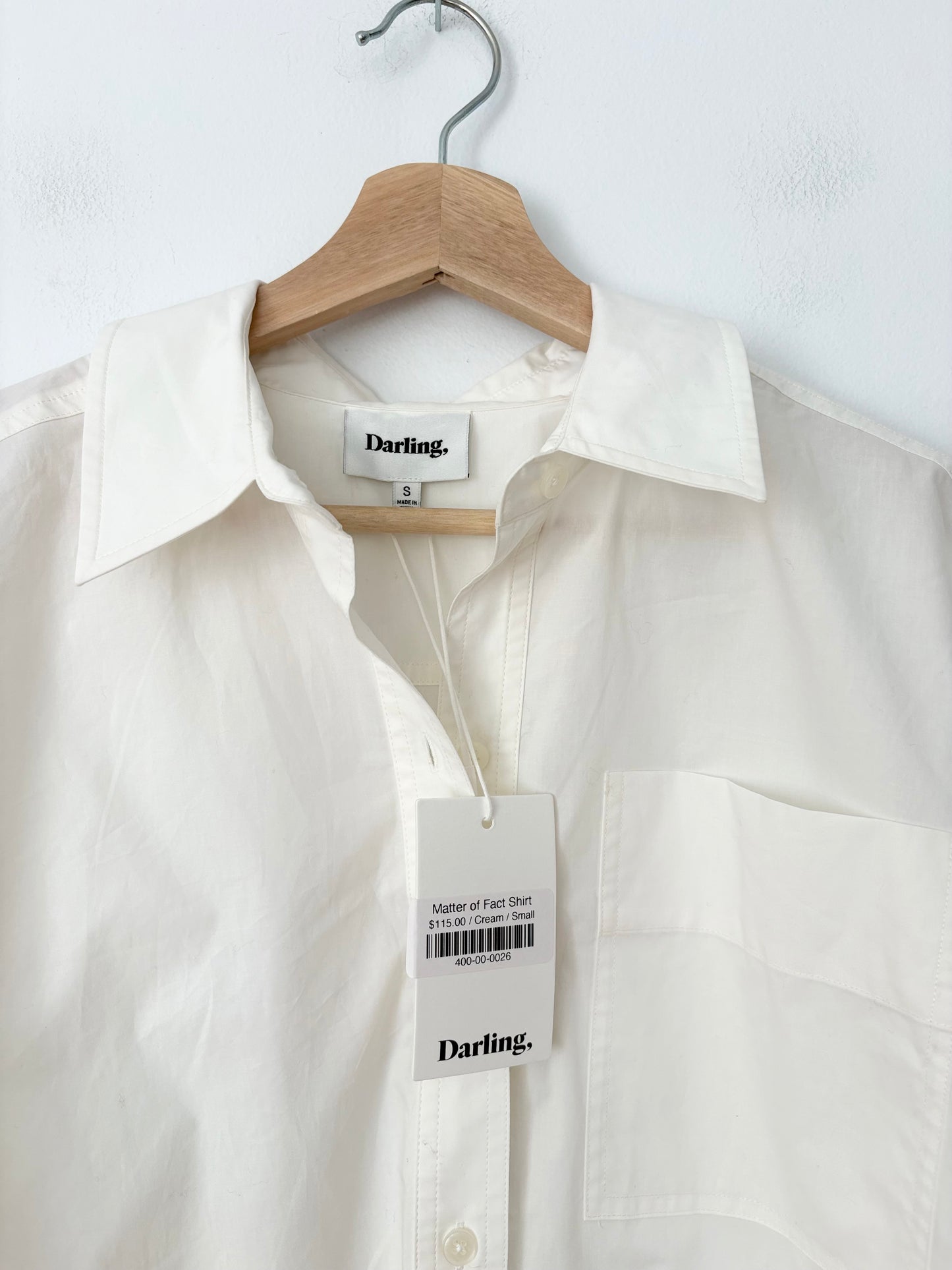 Darling society matter of fact shirt Small