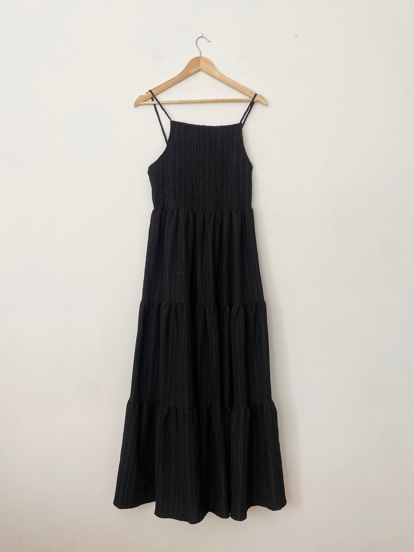 Robe longue à volants et smocks ASOS Medium