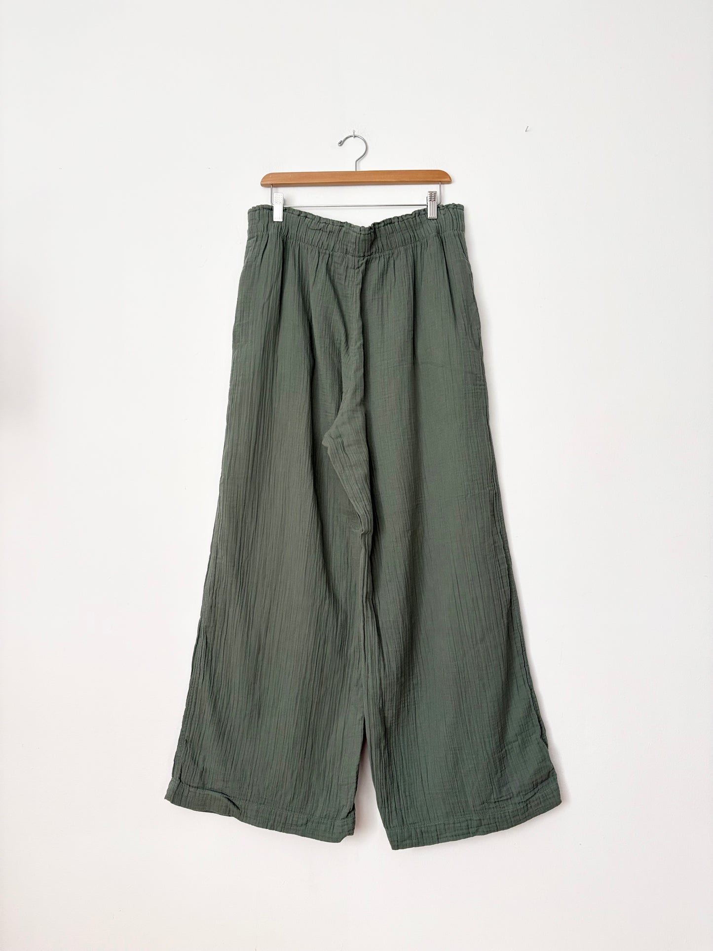 GAP Gauze wide leg laurel pants Large