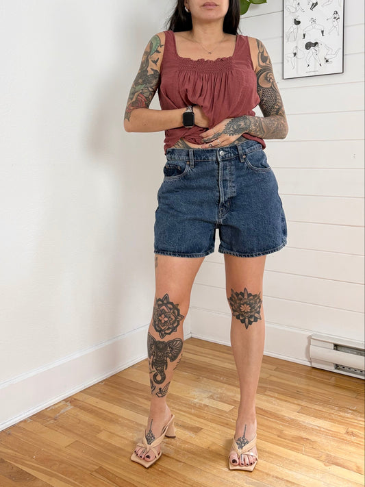 & Other stories forever cut denim shorts W29/30