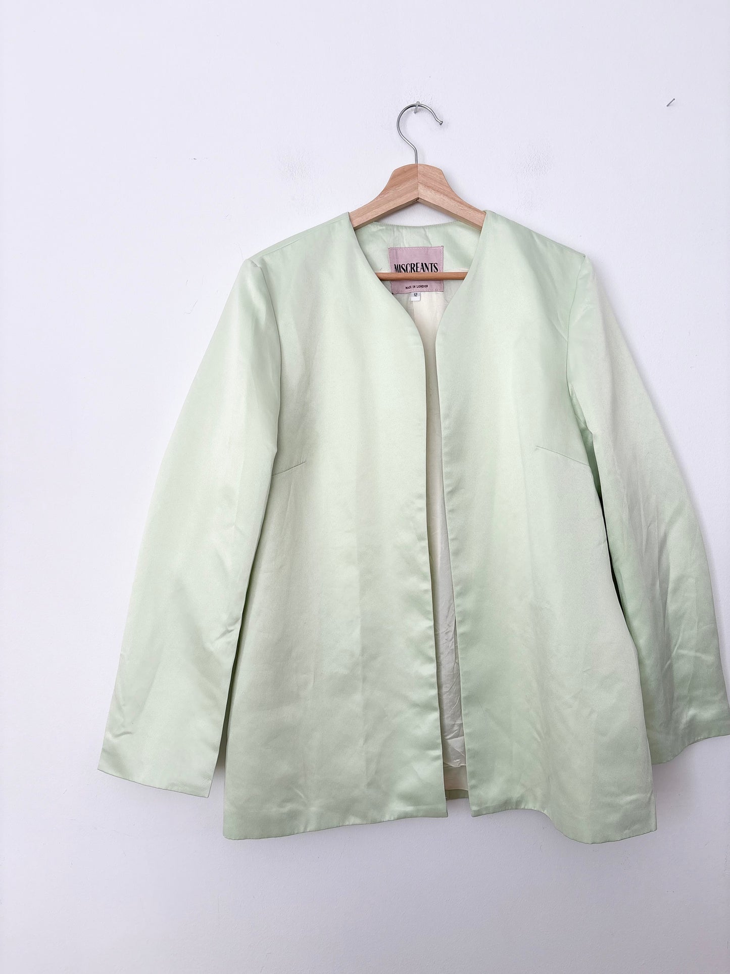 Blazer structuré en satin Miscreants, taille L