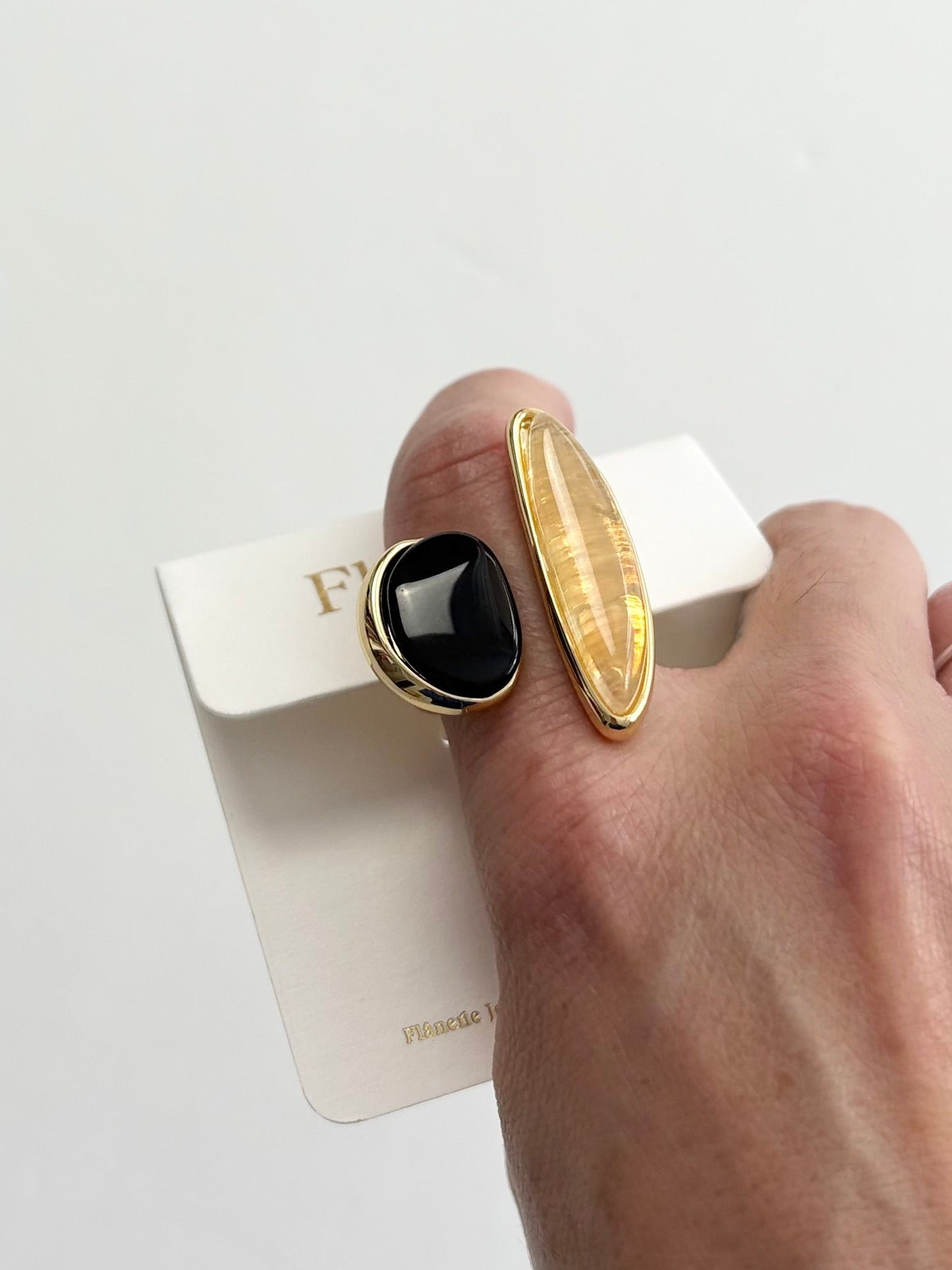 Bague Christophe plaquée or Flanerie