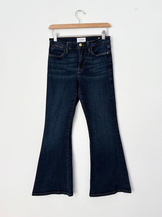 FRAME Le jean évasé haut pixie W26