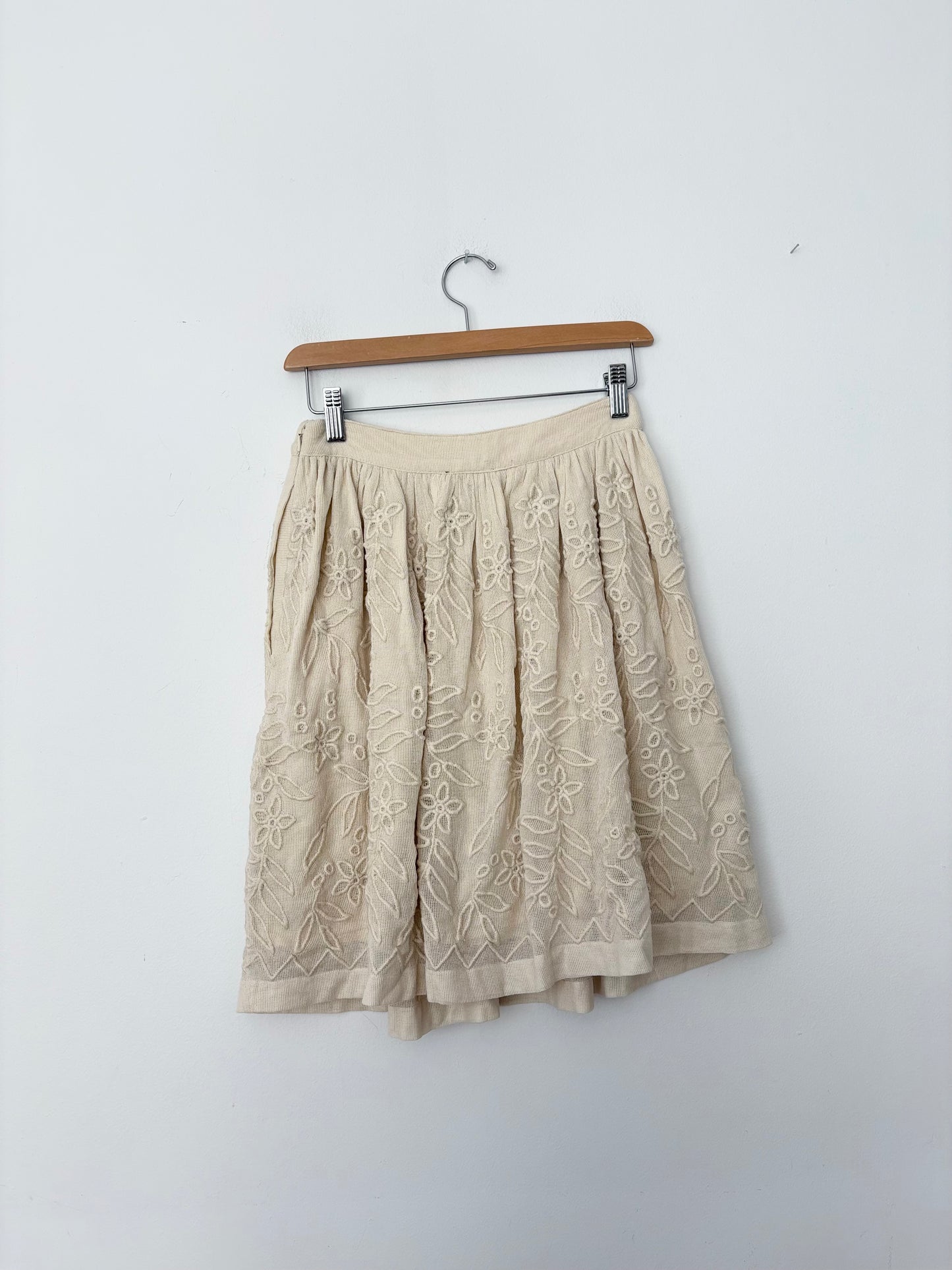 Lilla P mesh embroidered skirt XS