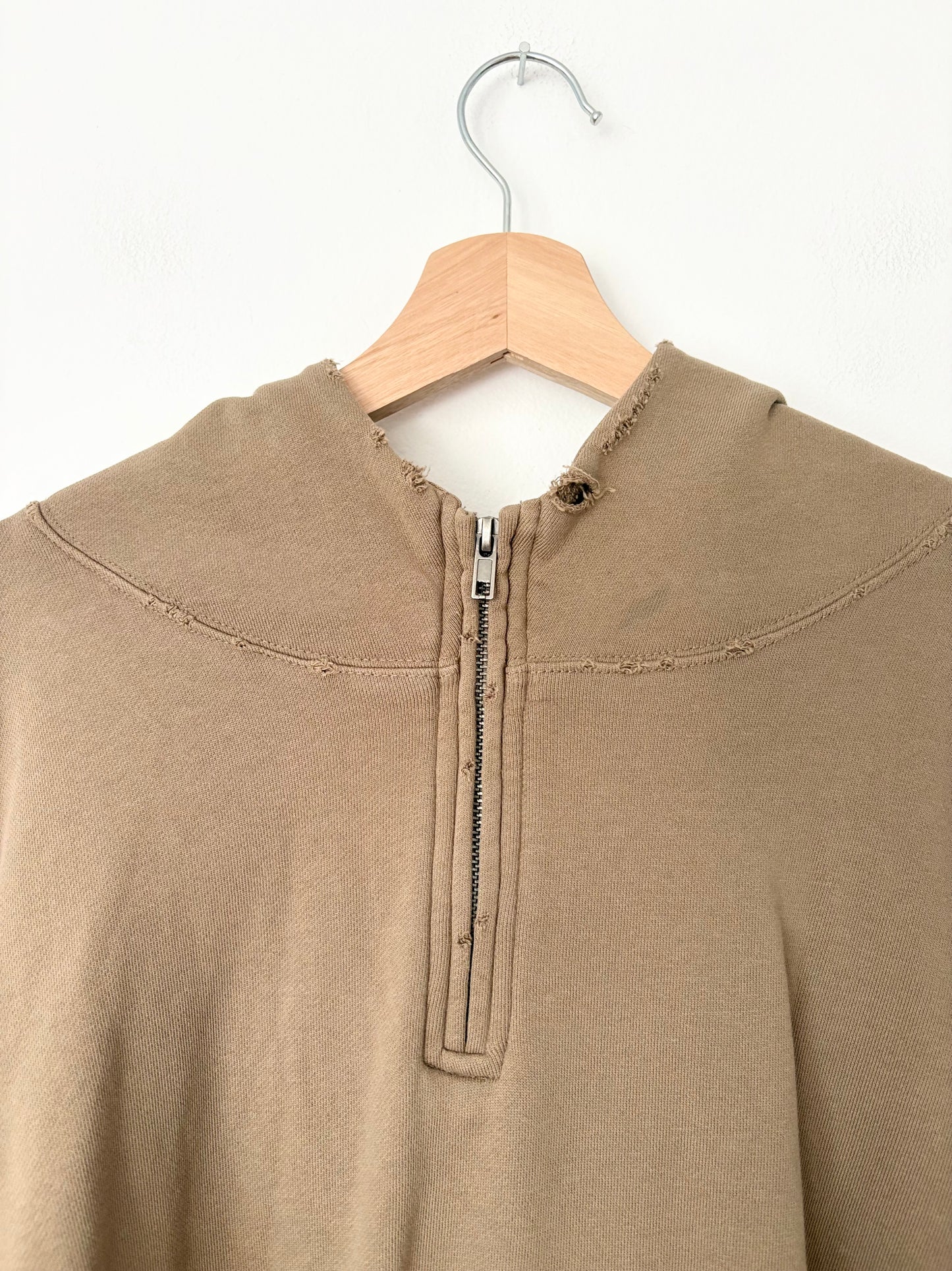 Sweat zippé MNML ample doublé et déchiré L/XL