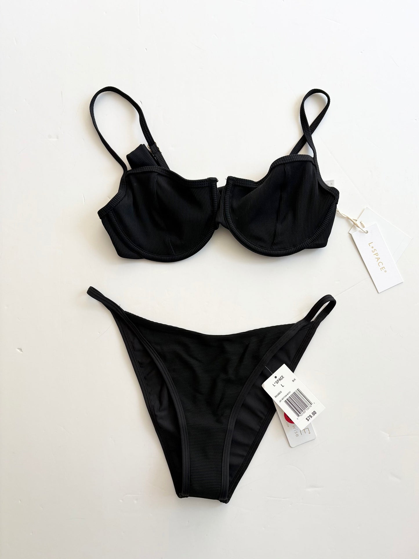 Maillot de bain deux pièces L*Space côtelé M/L