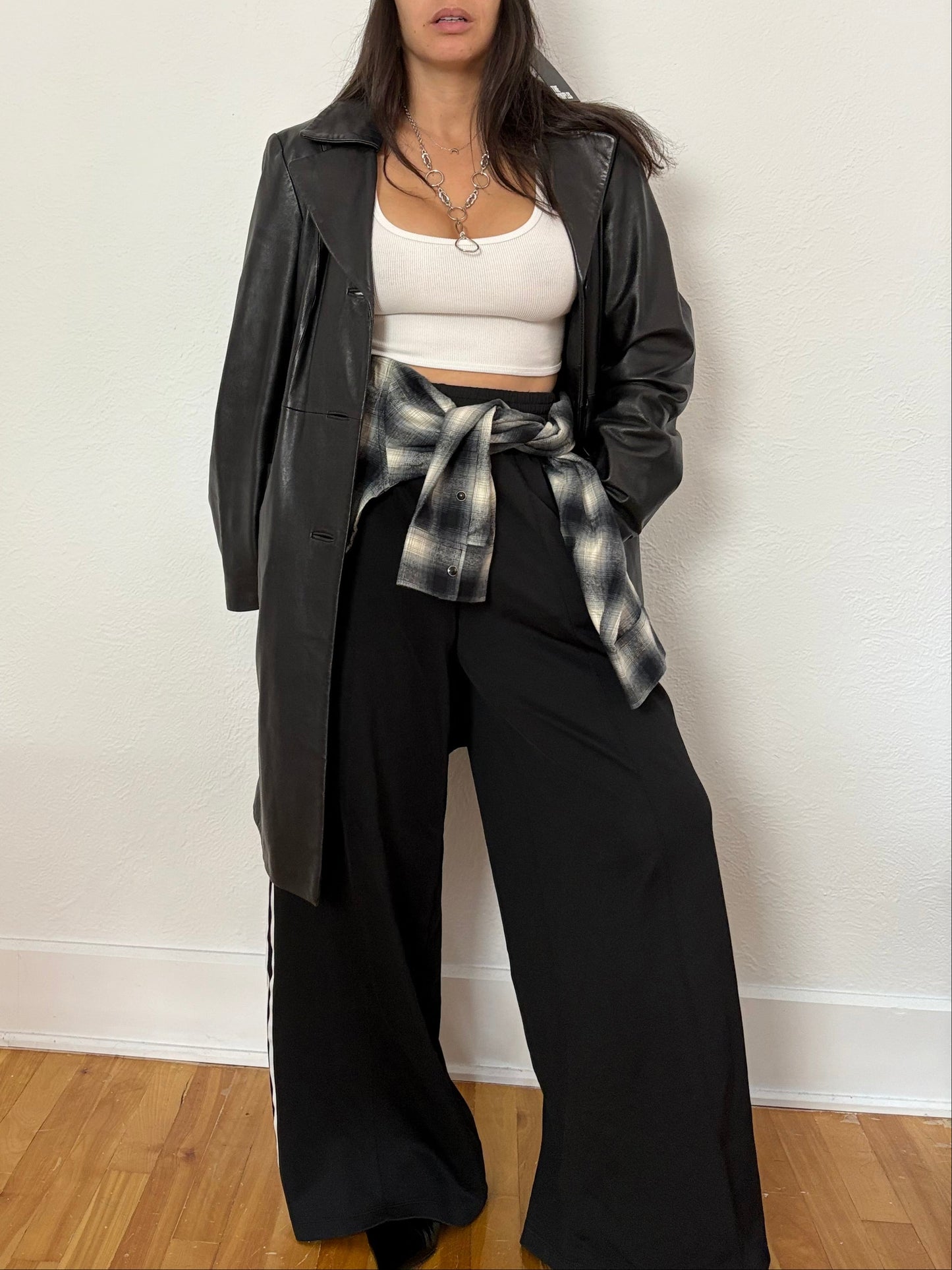 The kooples flannel plaid overshirt L/XL