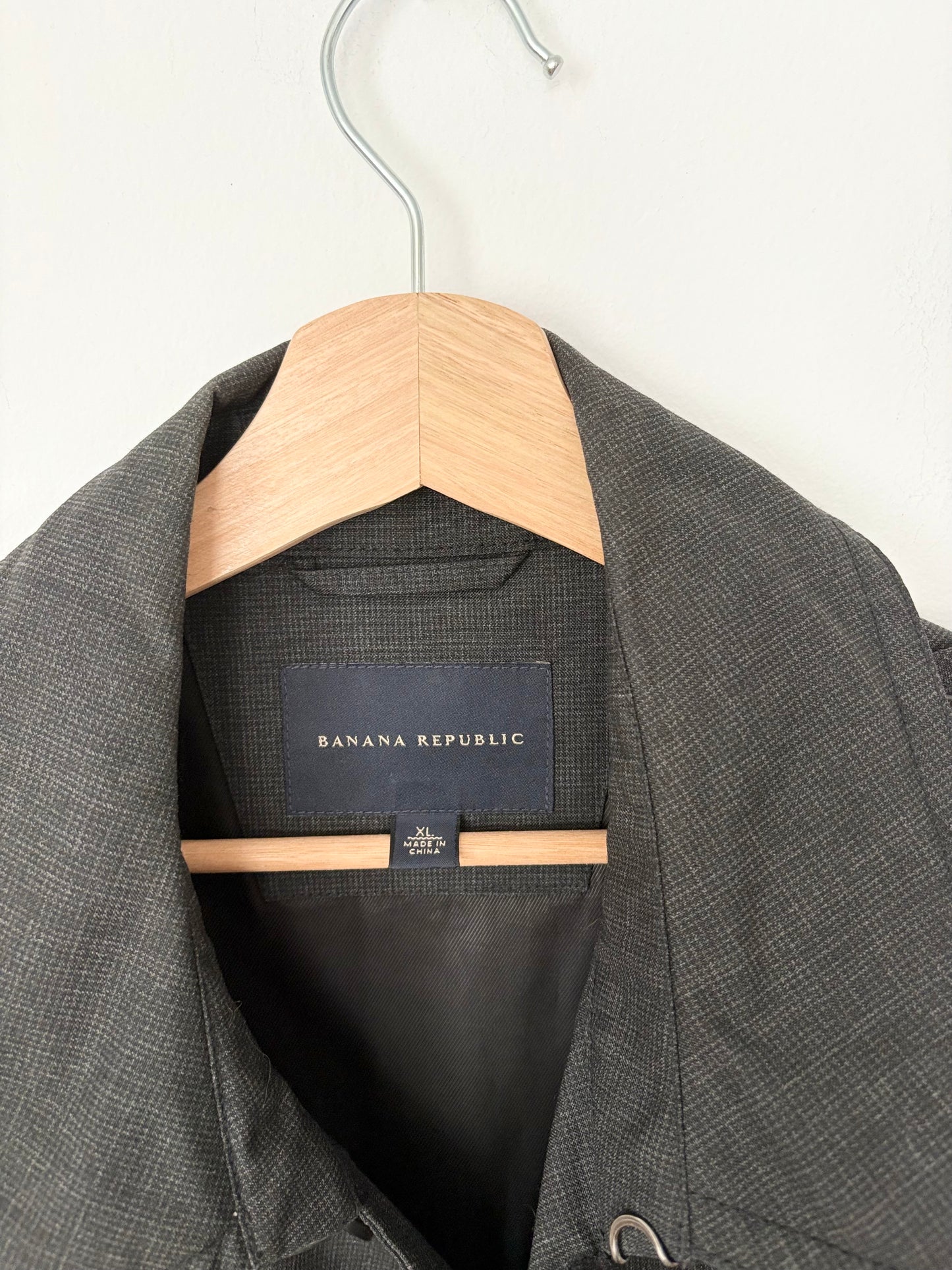 Trench-coat mi-long en laine mélangée Banana Republic, taille XL