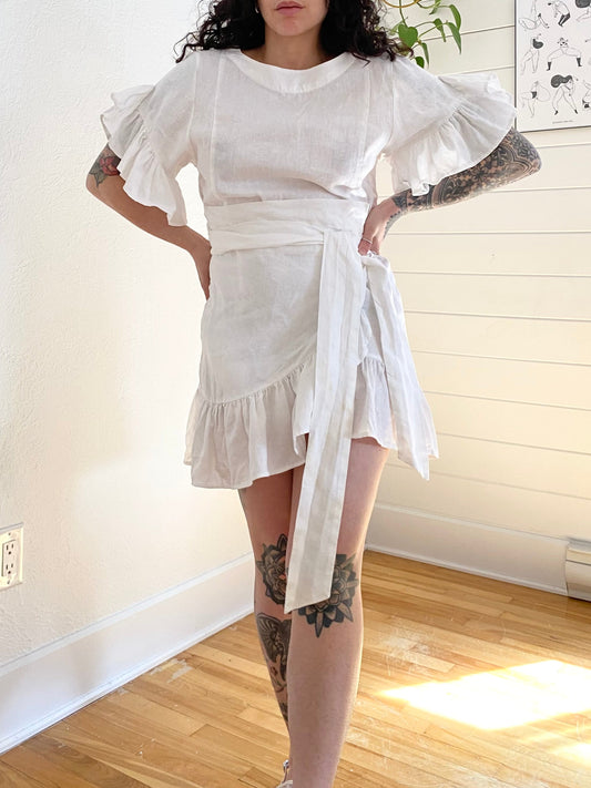 Paper moon ruffle dress S/M