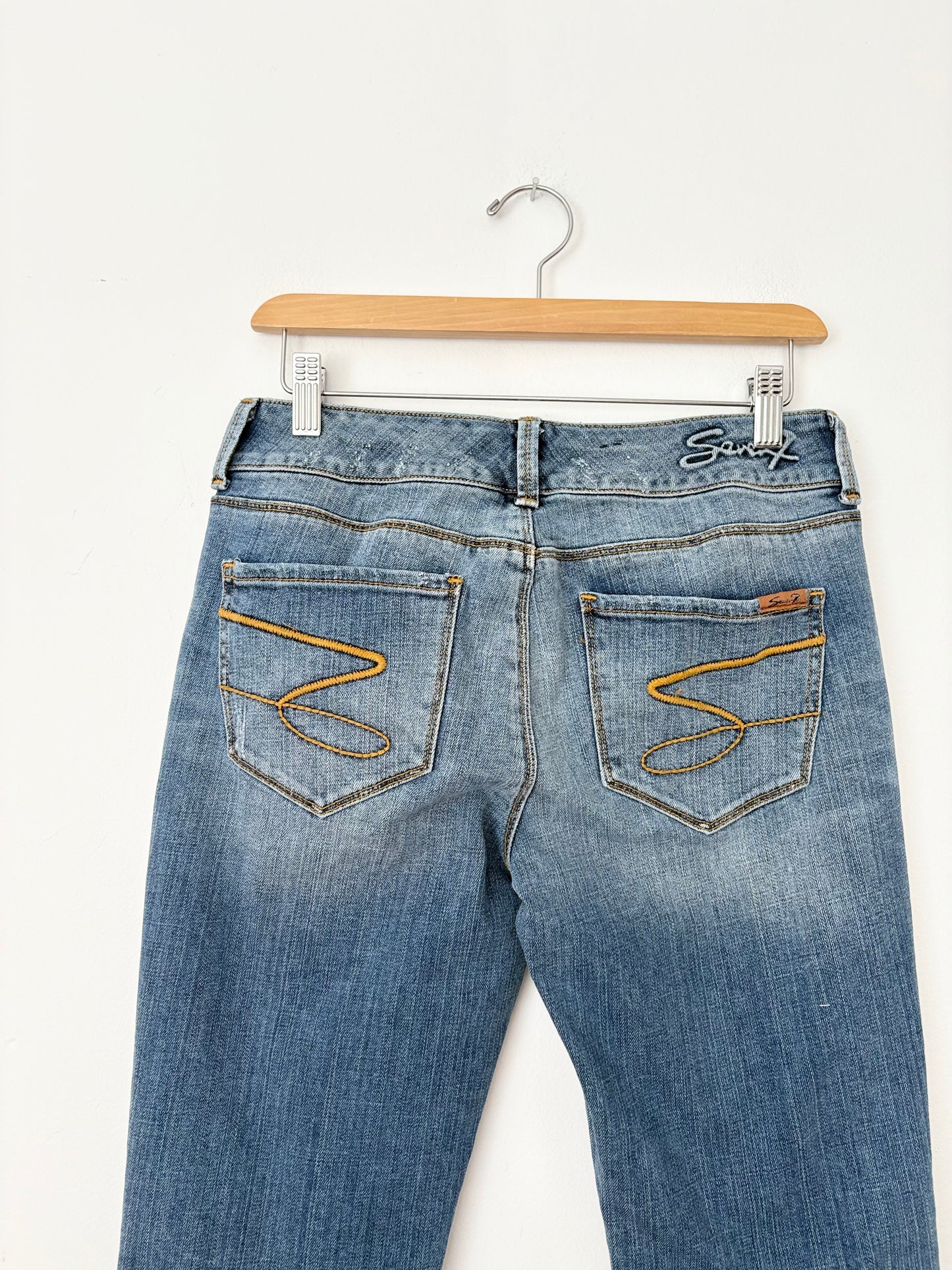 Y2K Seven7 jeans low rise flare jeans W28