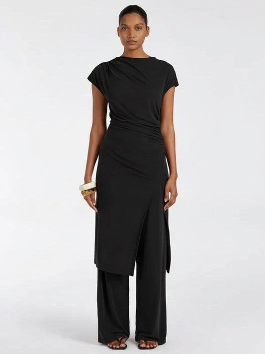 Dissh draped midi dress XS
