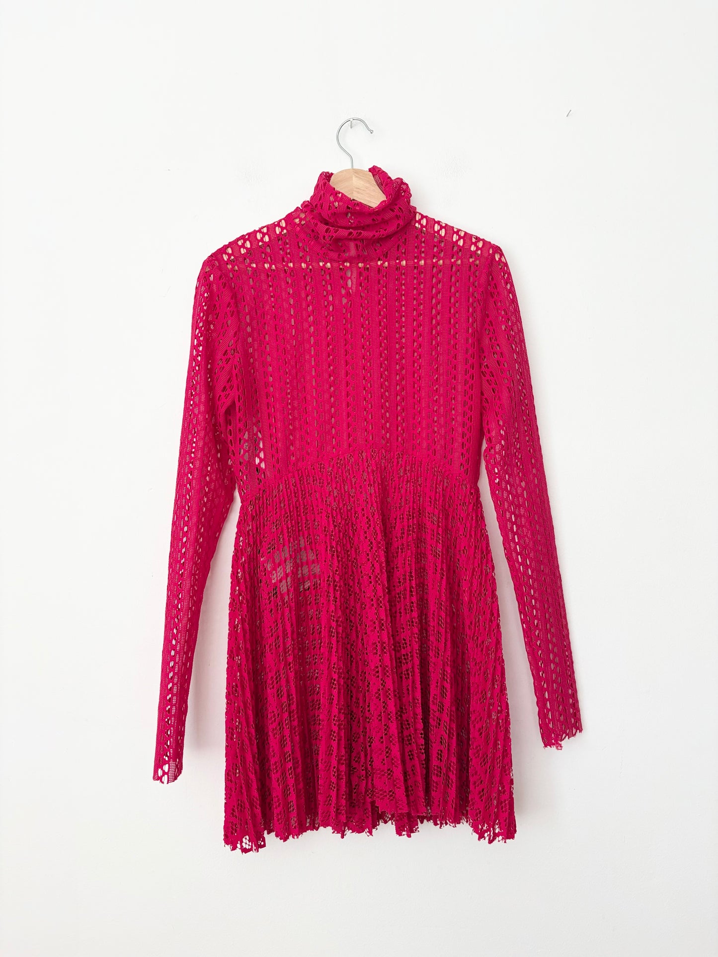 Philosophy di Lorenzo Serafini flared laced sheer dress Medium