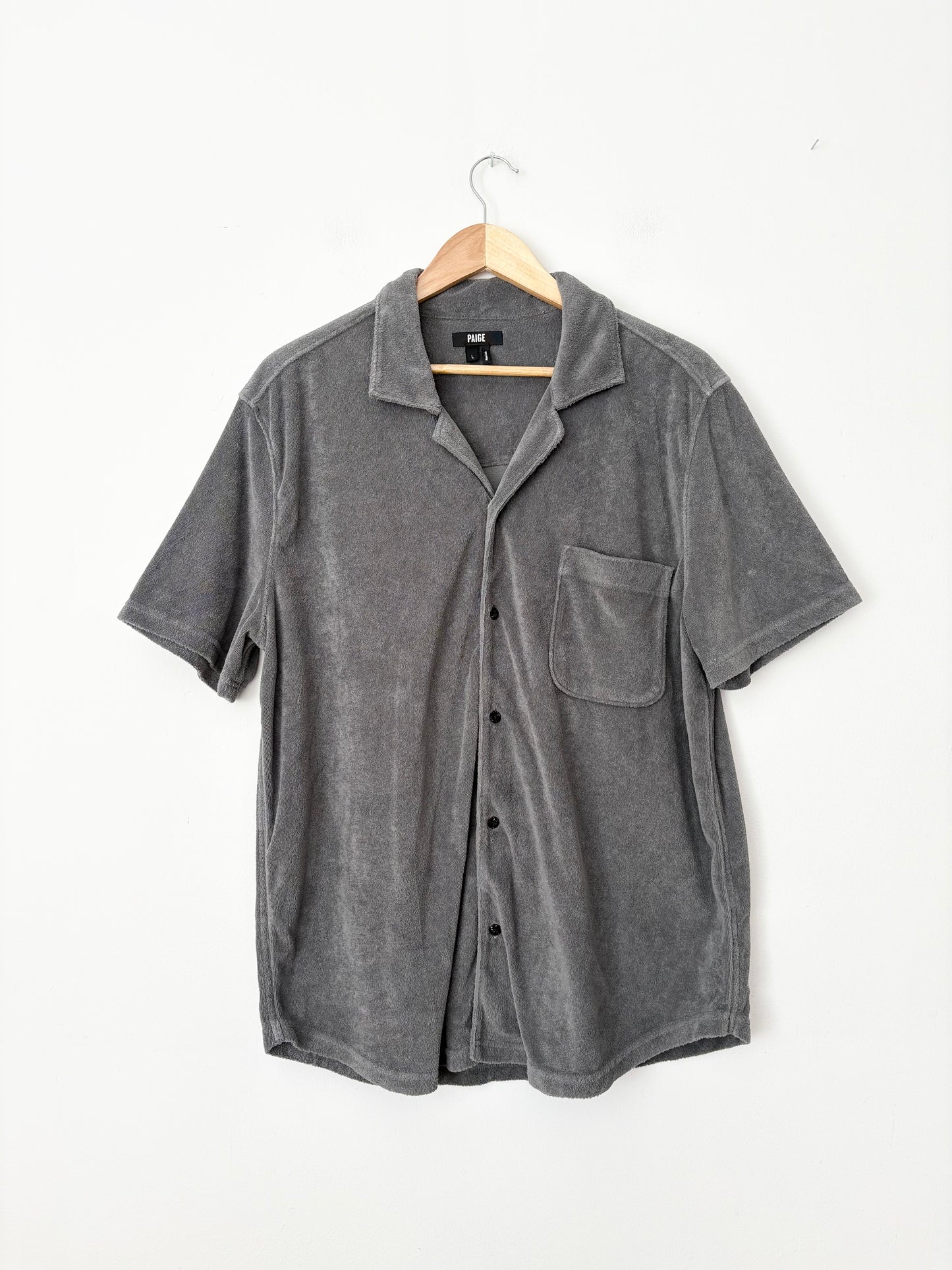 PAIGE Terry Chemise col cubain L/XL
