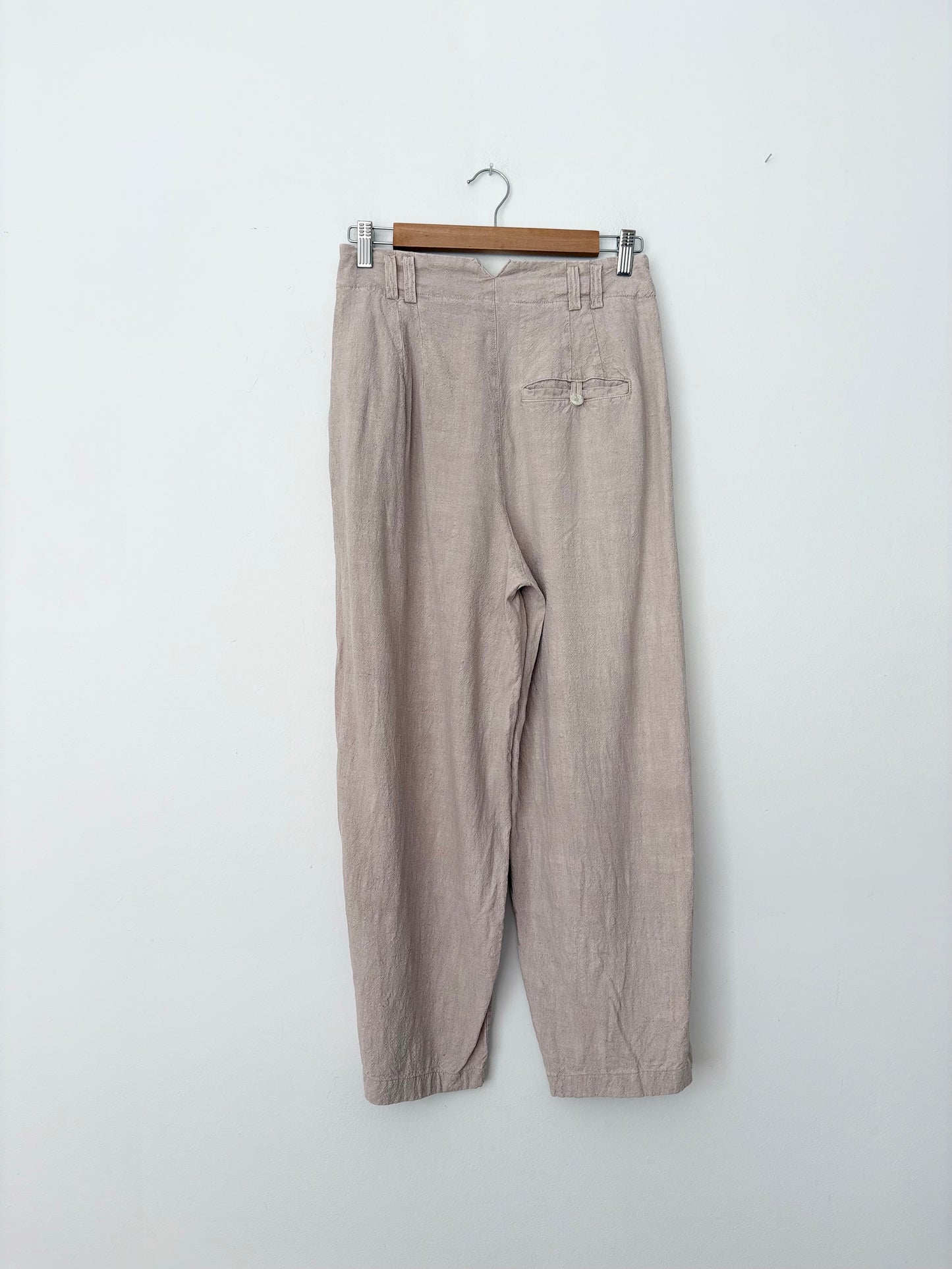 Pantalon plissé en lin mélangé Calla Free People Petite taille