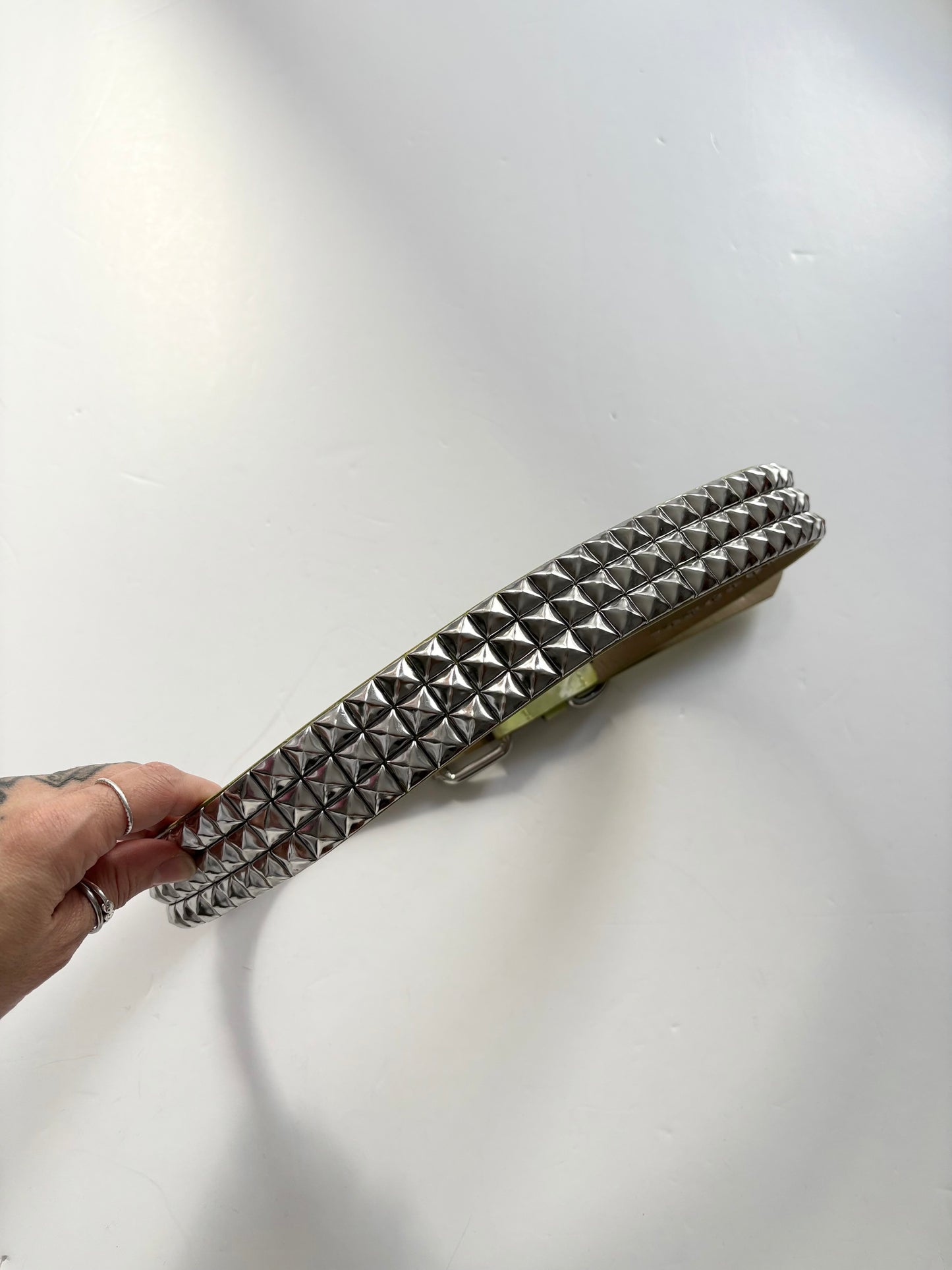 Urban outffiters faux leather studded belt