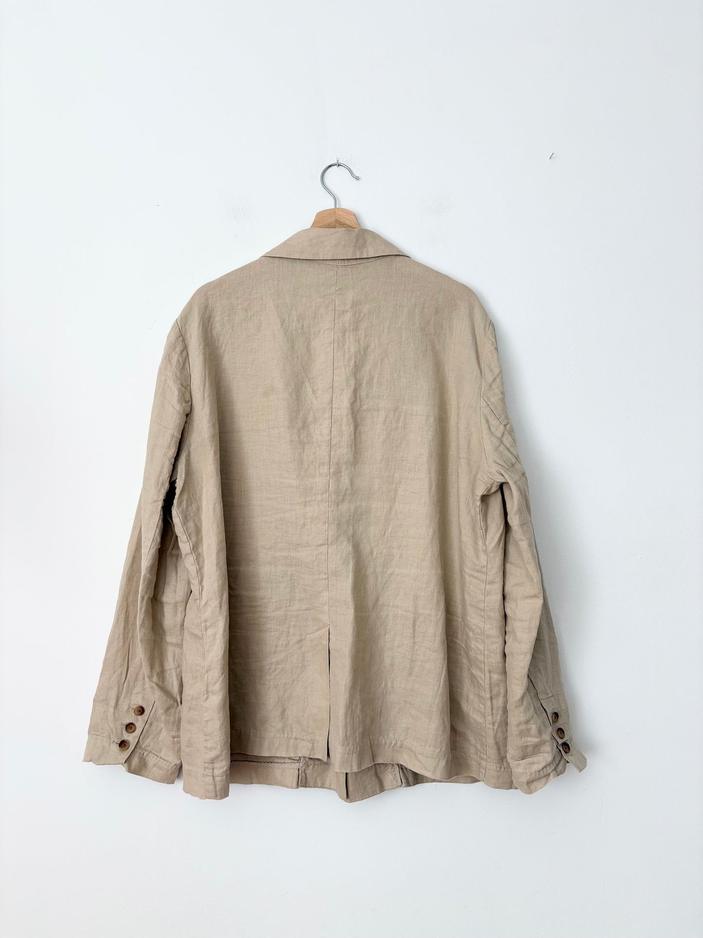 Veste en lin européen Quince, coloris « driftwood », taille XL